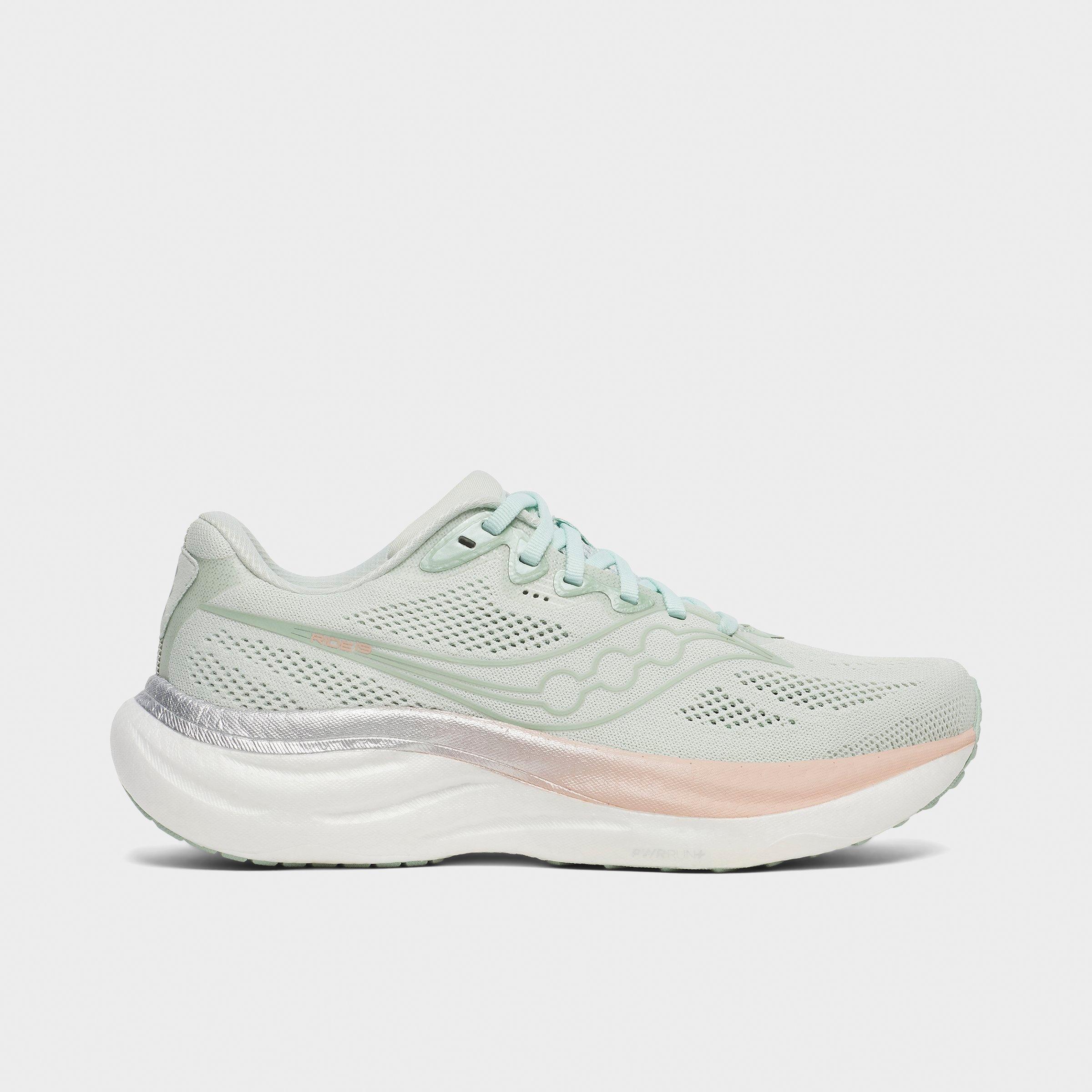 Saucony Women's Ride 19 Running Shoes in Mist/Cameo Size: 10.5