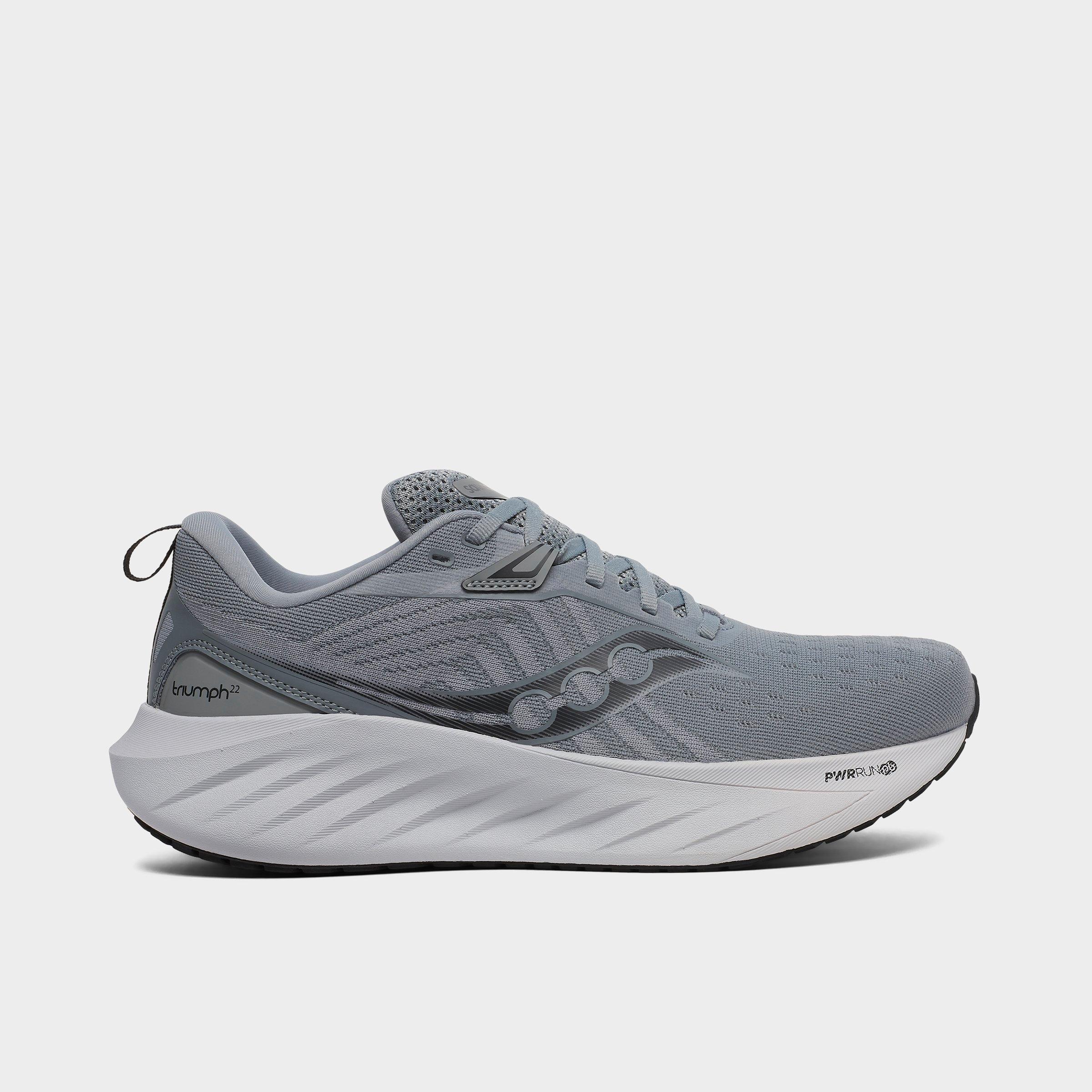 Saucony Men's Triumph 22 Running Shoes in Grey/Flint Size 9.5 Lace