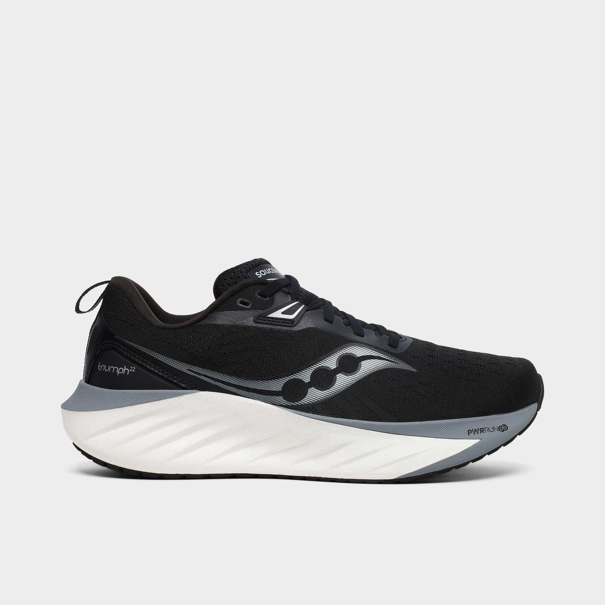 Saucony Men's Triumph 22 Running Shoes in Black/Black Size 10.5 Lace