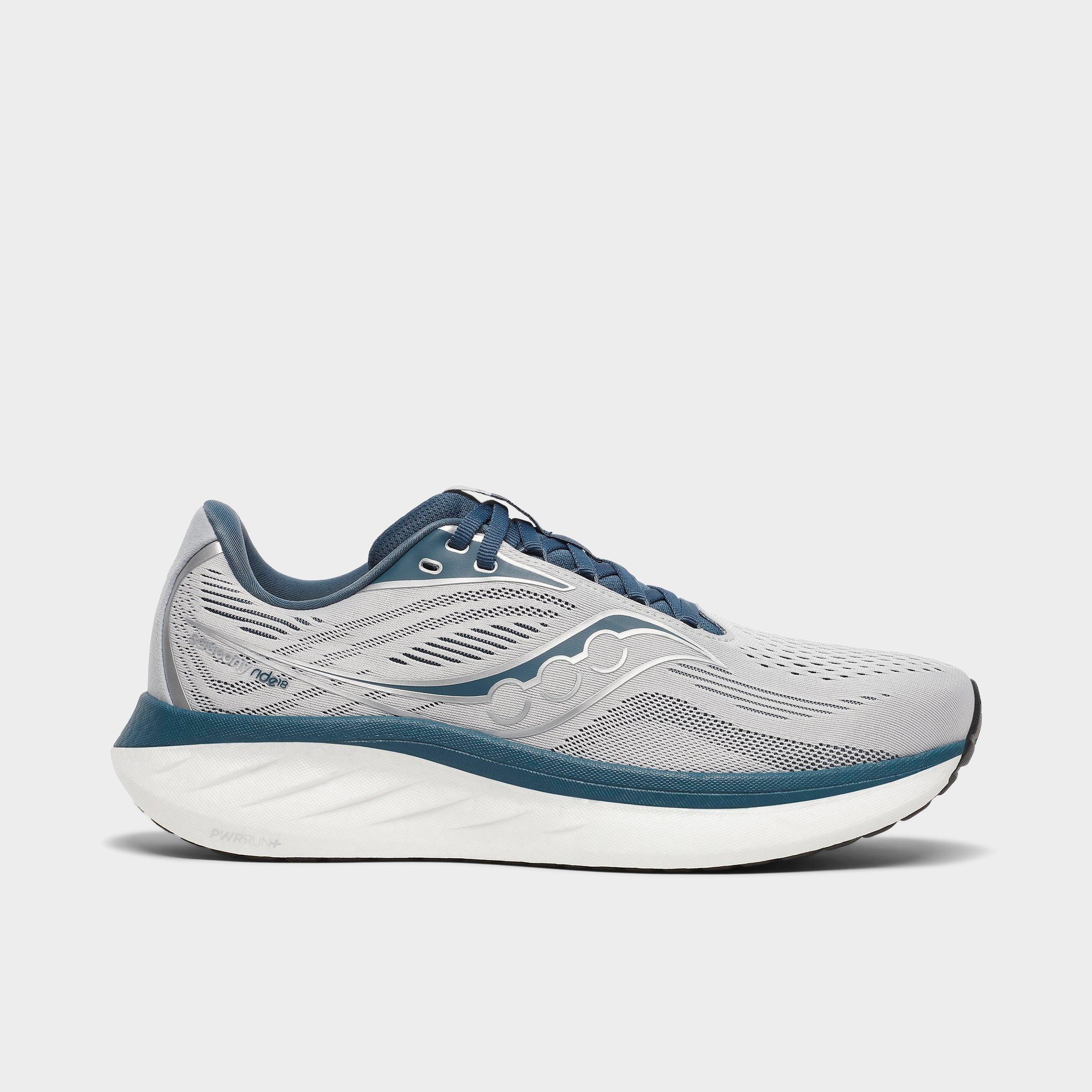 Saucony Men's Ride 18 Running Shoes in Cloud/Dusk Size: 7.0