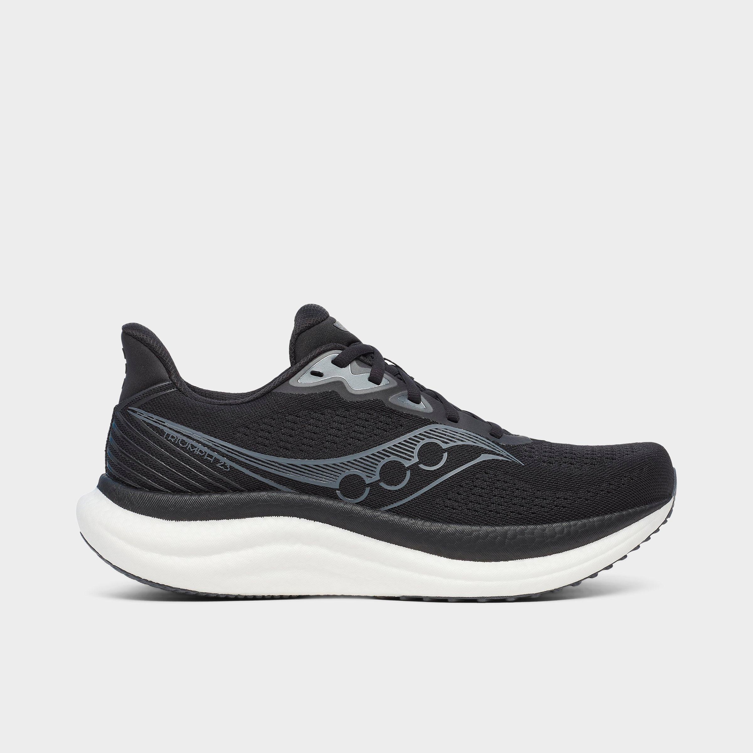 Saucony Men's Triumph 23 Running Shoes in Black/White Size: 7.0