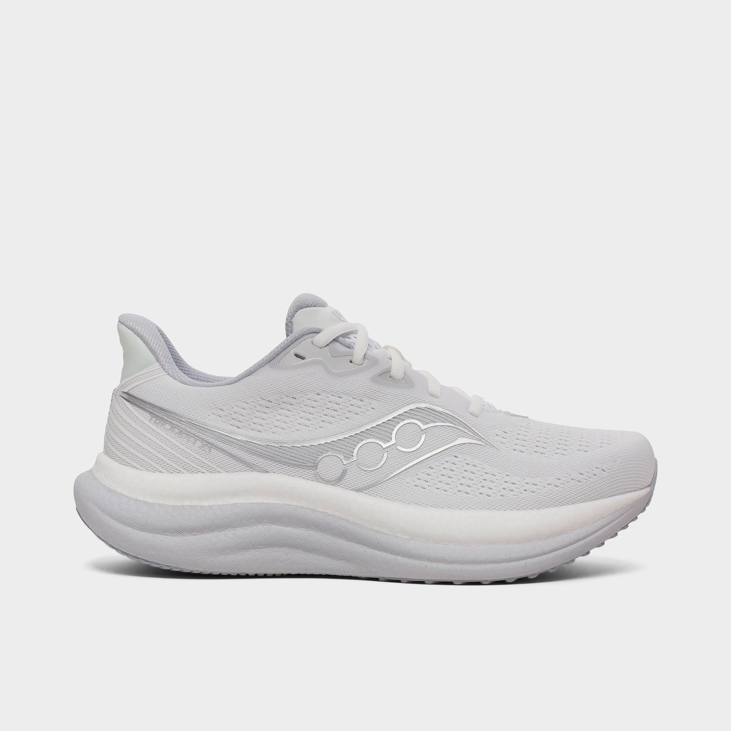 Saucony Men's Triumph 23 Running Shoes in White/Cloud Size: 7.0