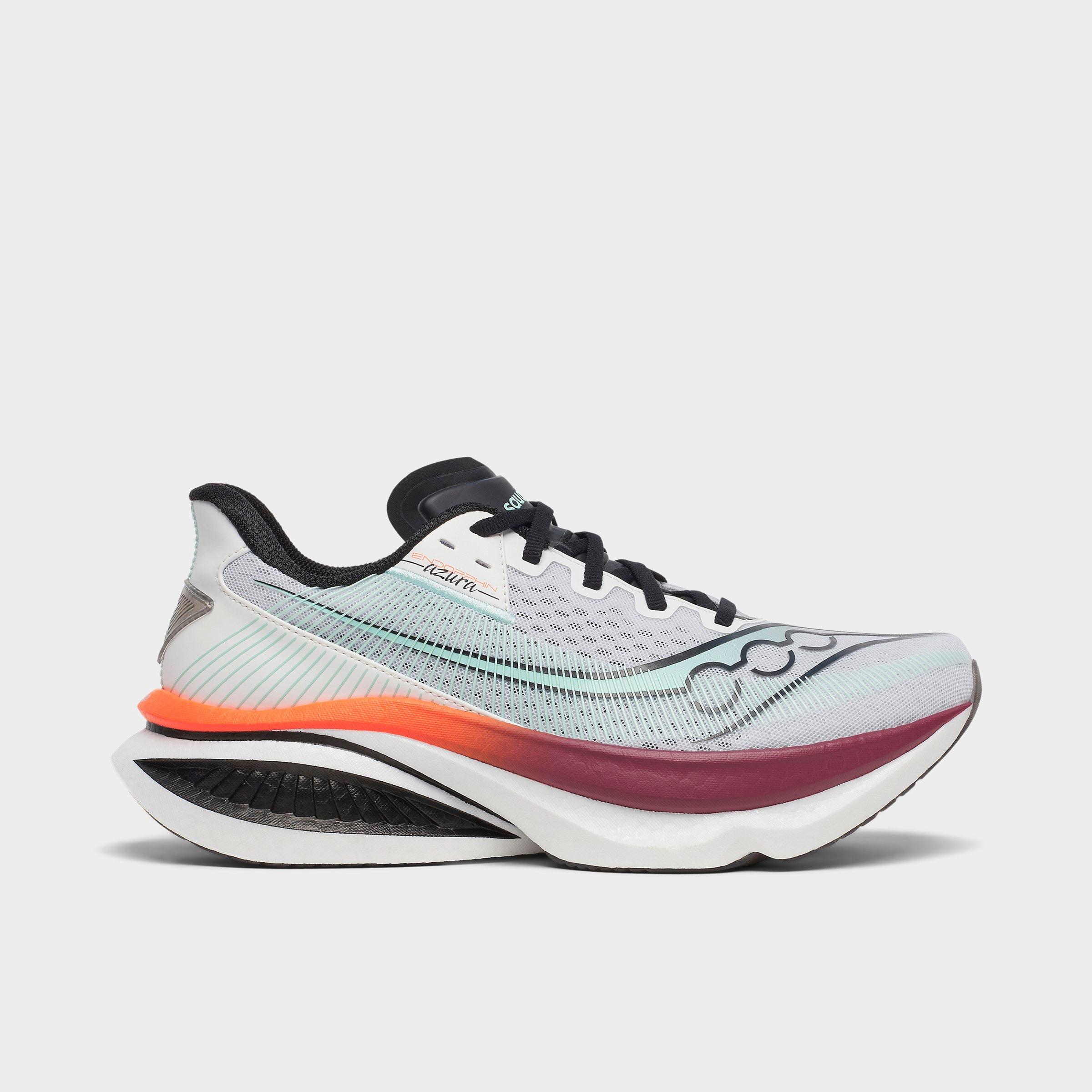 Saucony Men's Endorphin Azura Running Shoes in White/Crimson Size: 9.0