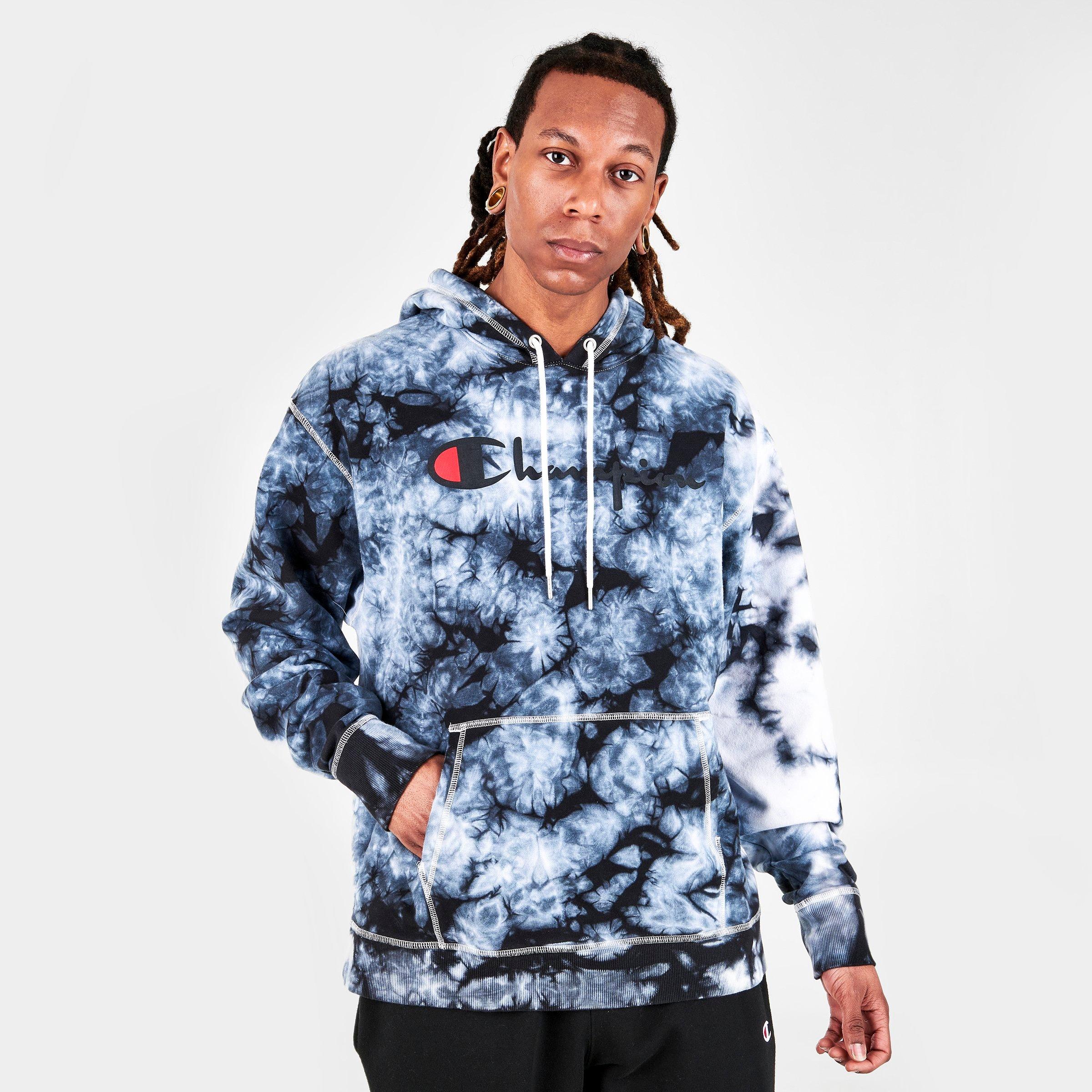 champion scrunch dye script c hoodie