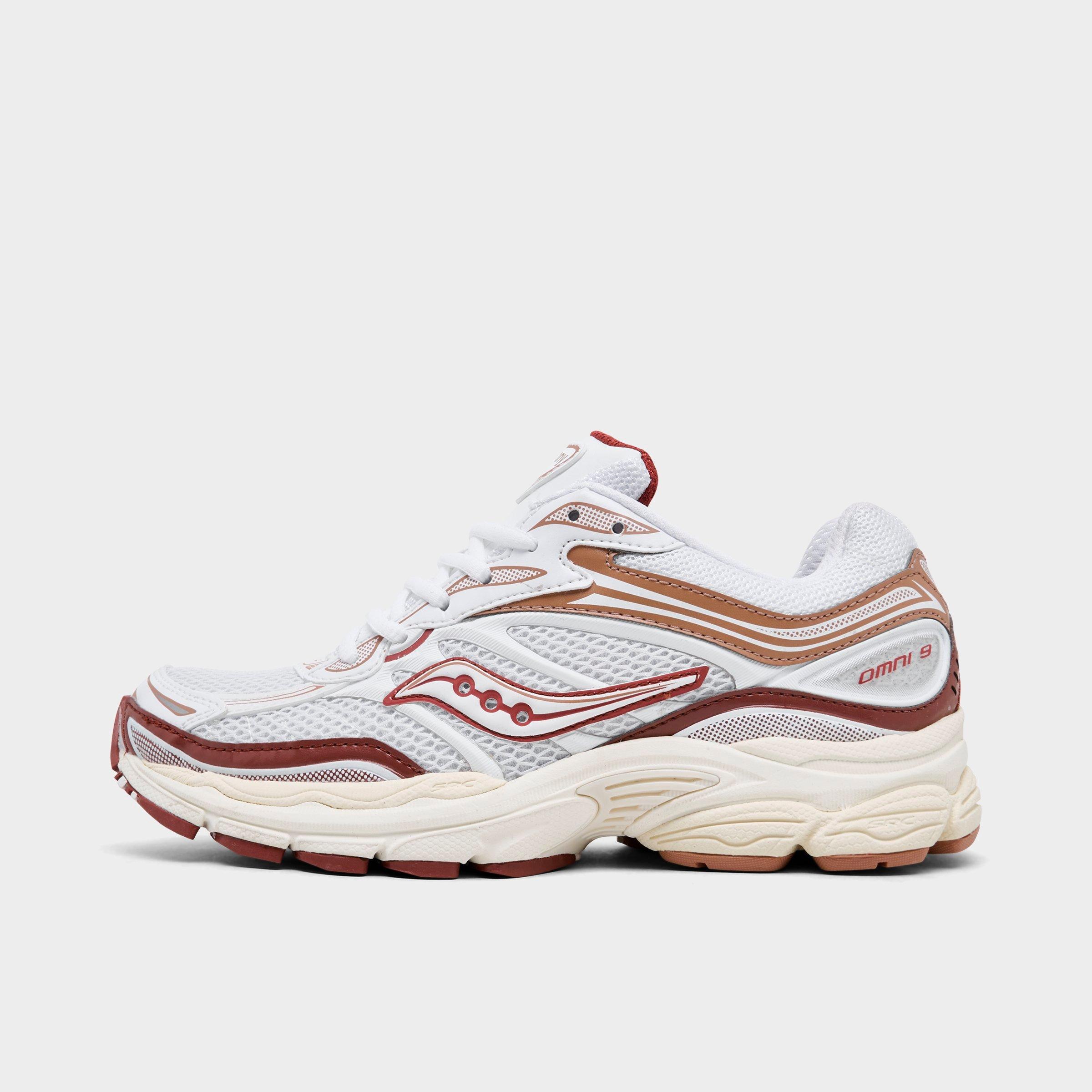 Saucony Women's ProGrid Omni 9 Casual Shoes in White/Cinnamon Size: 5.0