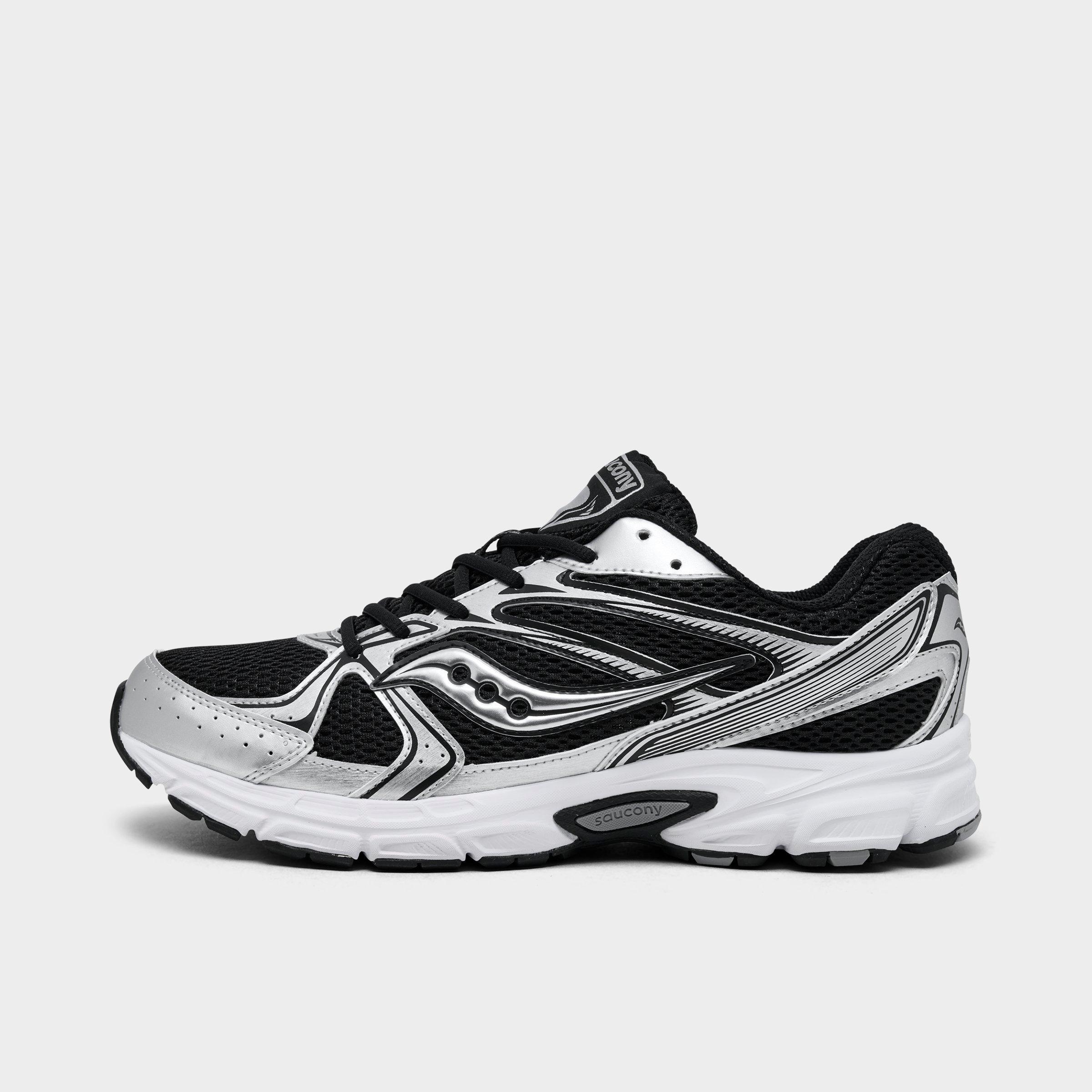 Saucony Men's Ride Millennium Casual Shoes in Black/Metallic Silver Size: 7.5