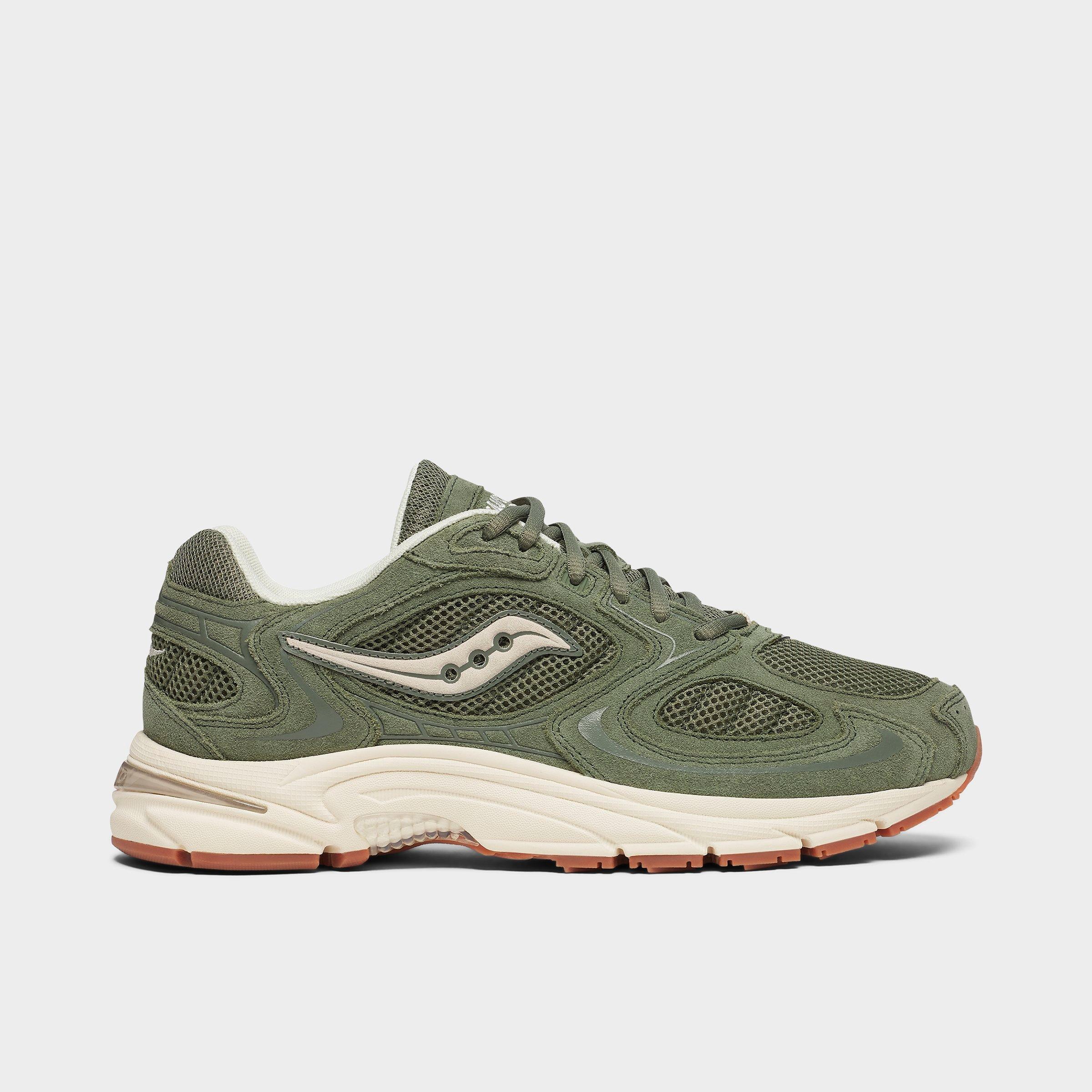 Saucony Men's Grid Jazz 9 Suede Casual Shoes in Green/Cream Size: 3.5