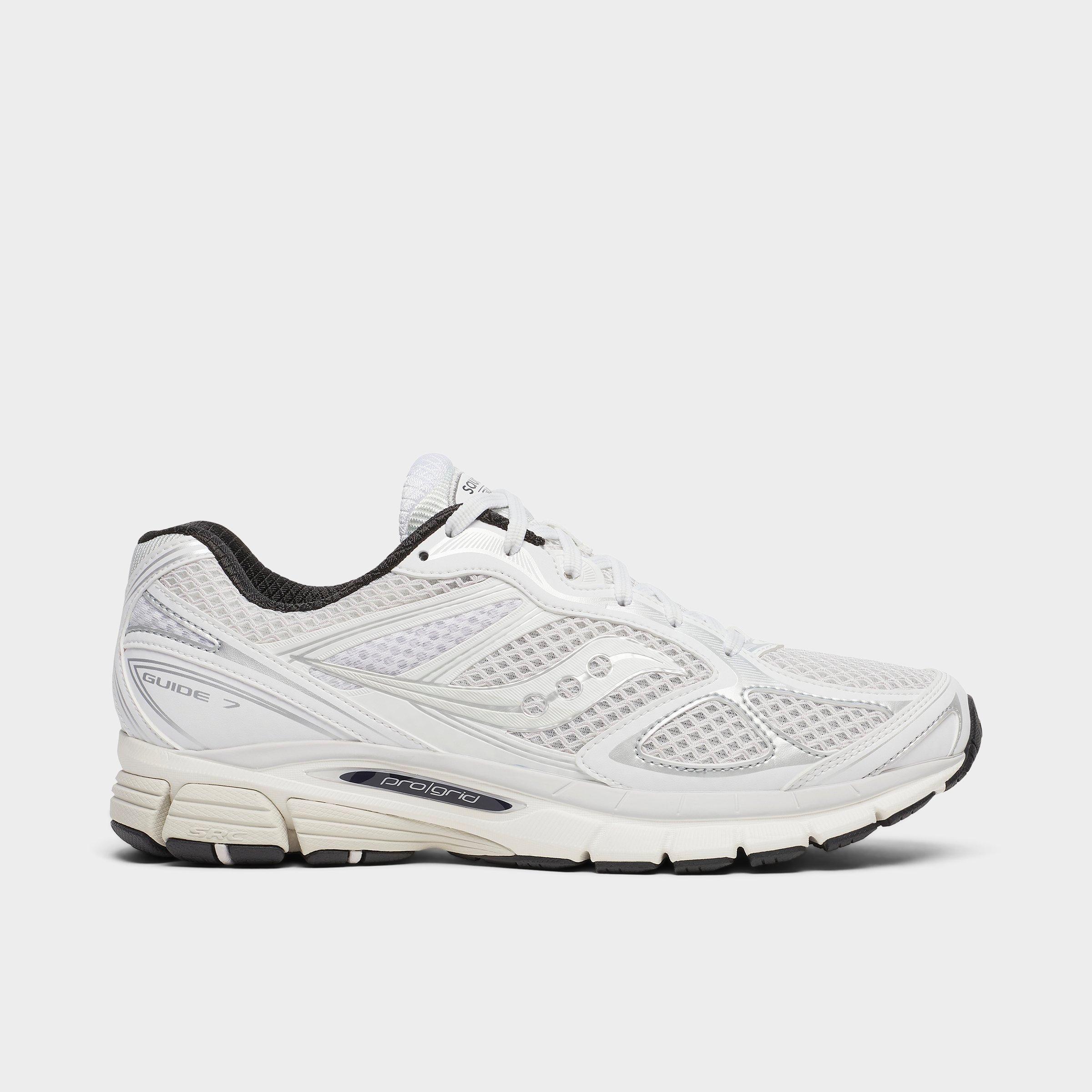 Saucony Men's ProGrid Guide 7 Casual Shoes in White/Black Size: 14.0