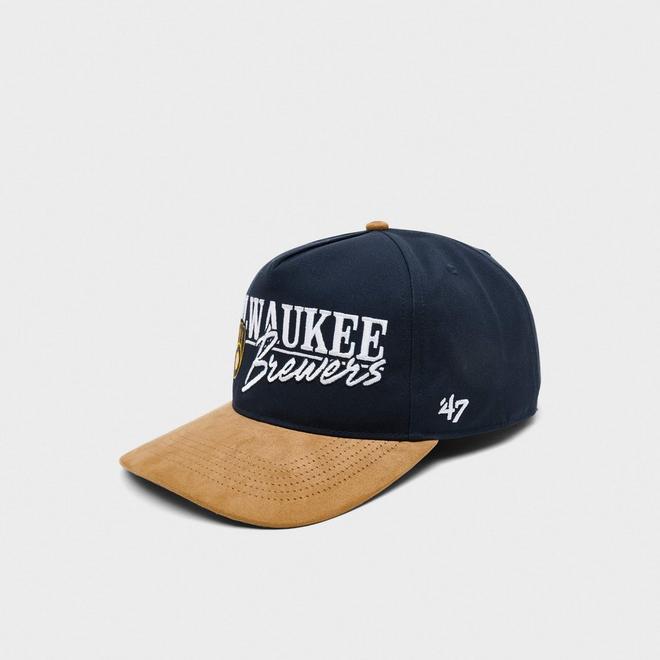 '47 Milwaukee Brewers MLB Scribe Line Hitch Snapback Hat