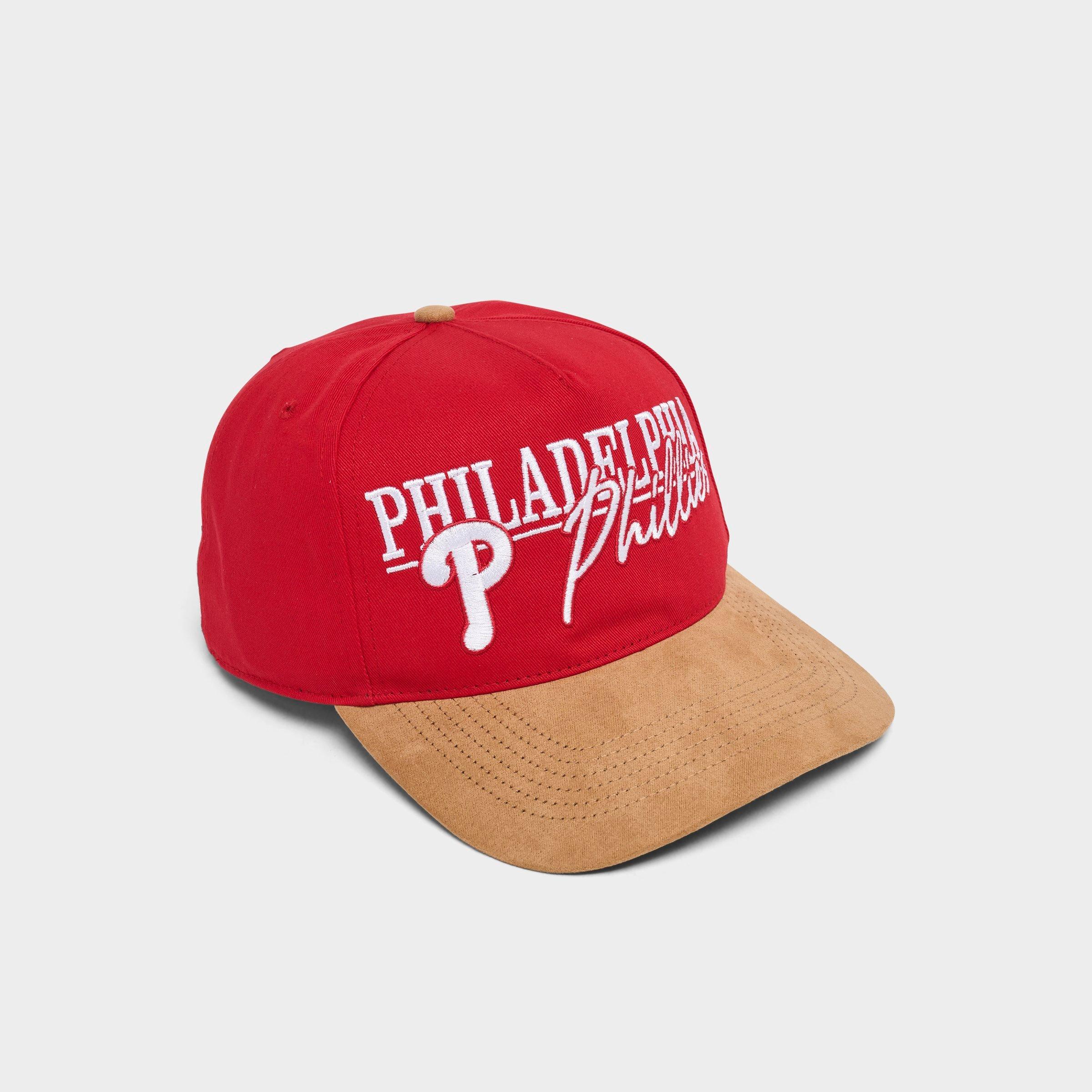 47 Brand '47 Philadelphia Phillies Nationals MLB Scribe Line Hitch Snapback Hat in Red