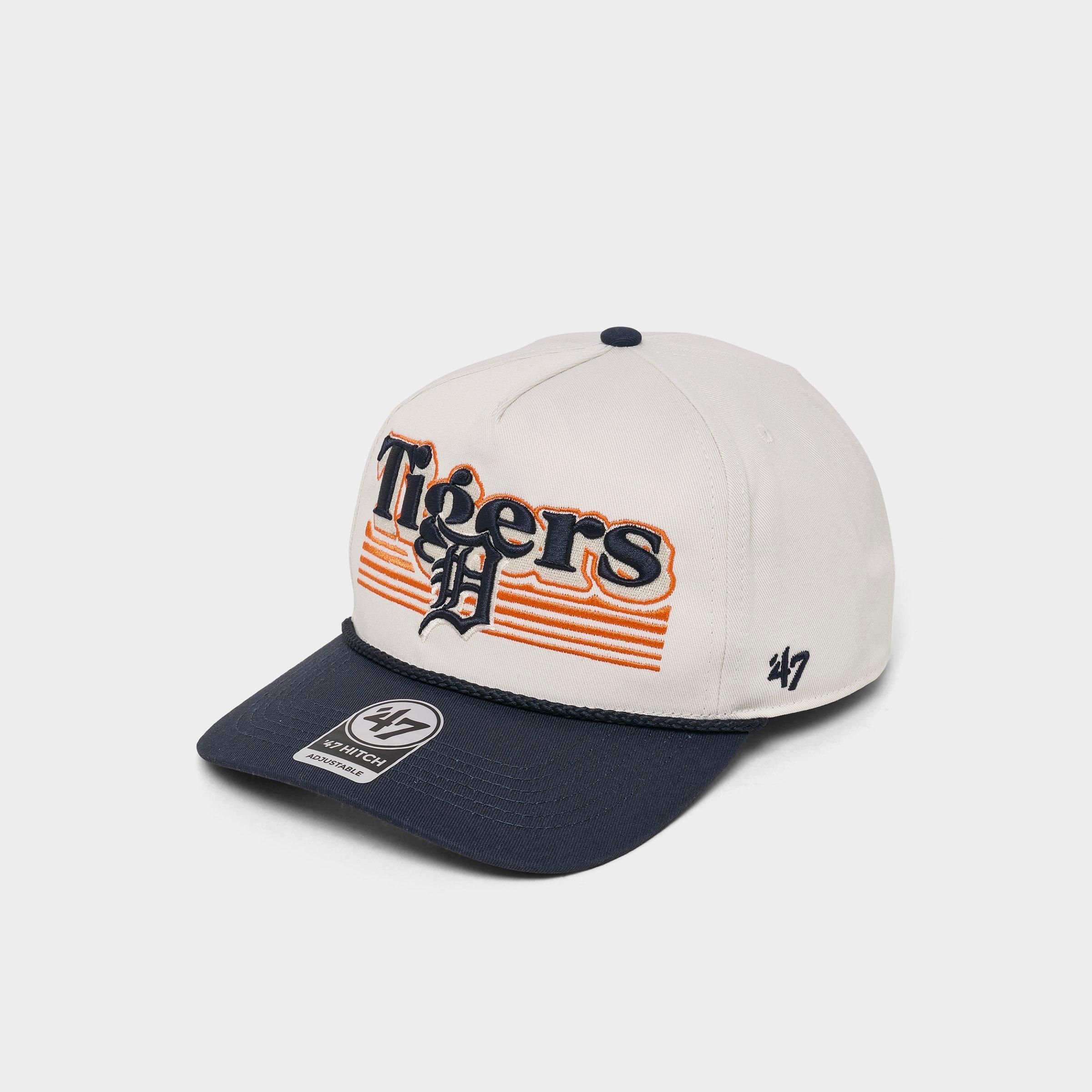 47 Brand '47 Detroit Tigers MLB HITCH Snapback Hat in Sandstone/Navy