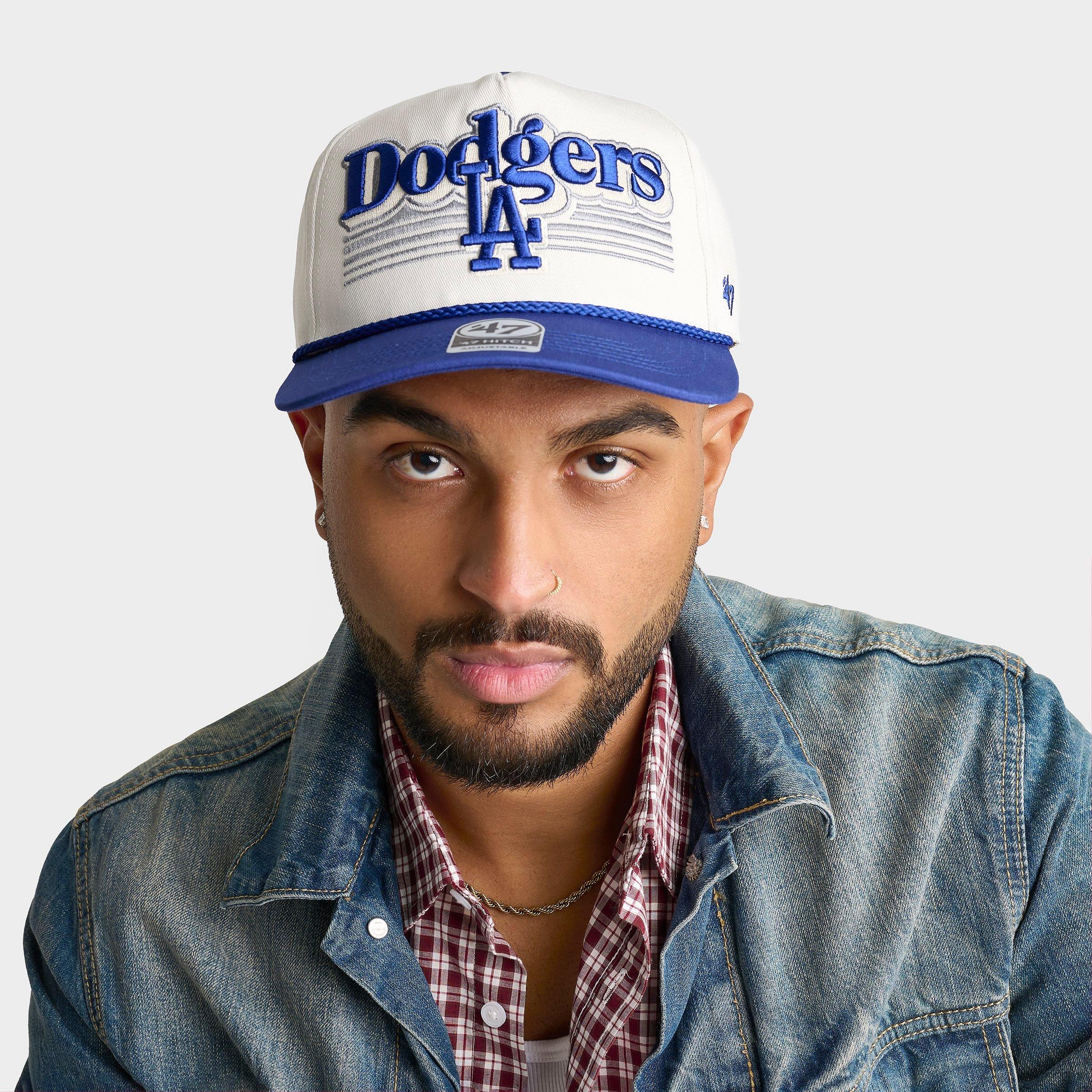 47 Brand '47 Los Angeles Dodgers MLB HITCH Snapback Hat in Sandstone/Royal