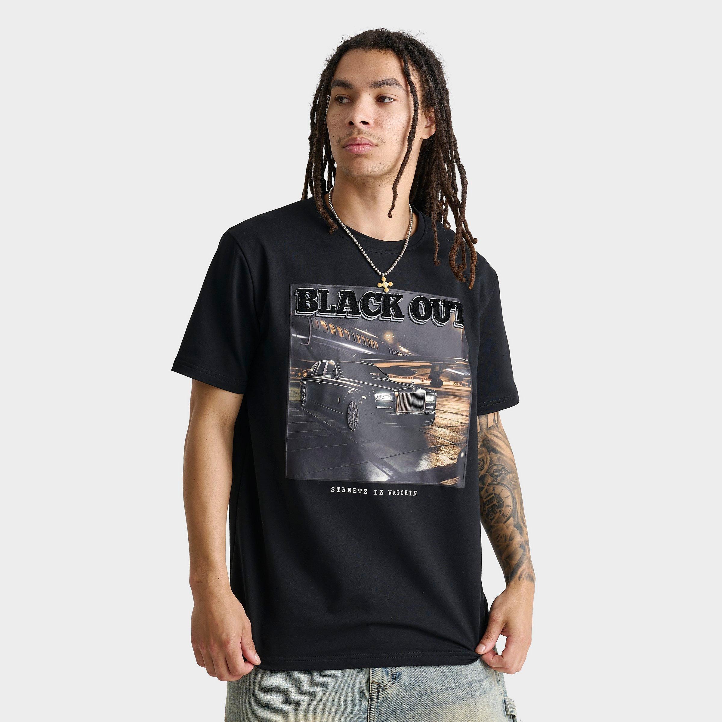 Other Men's Streetz Iz Watchin Black Out T-Shirt Size 2XL 100% Cotton