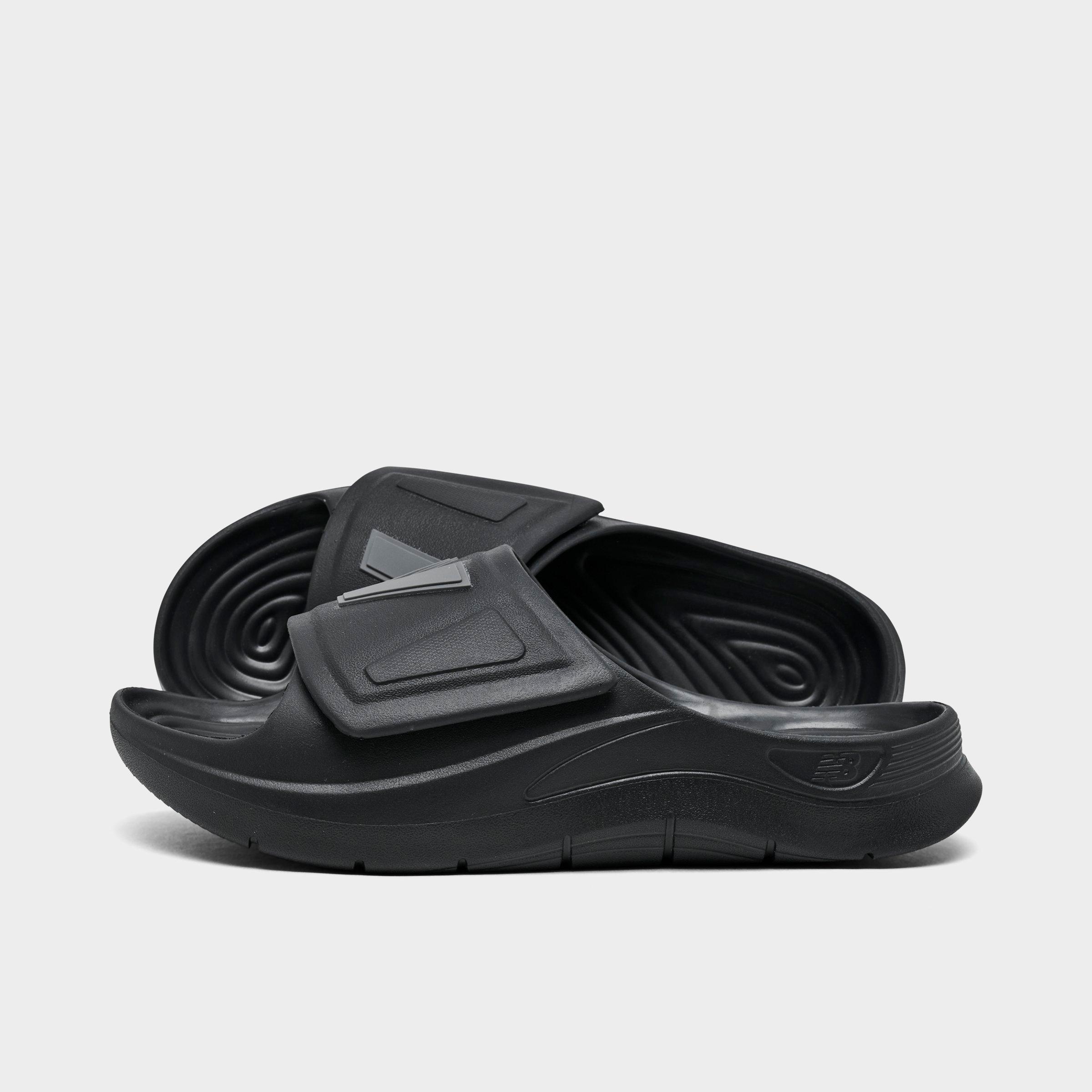 New Balance Men's 202XA Slide Sandals in Black/Black Size 13