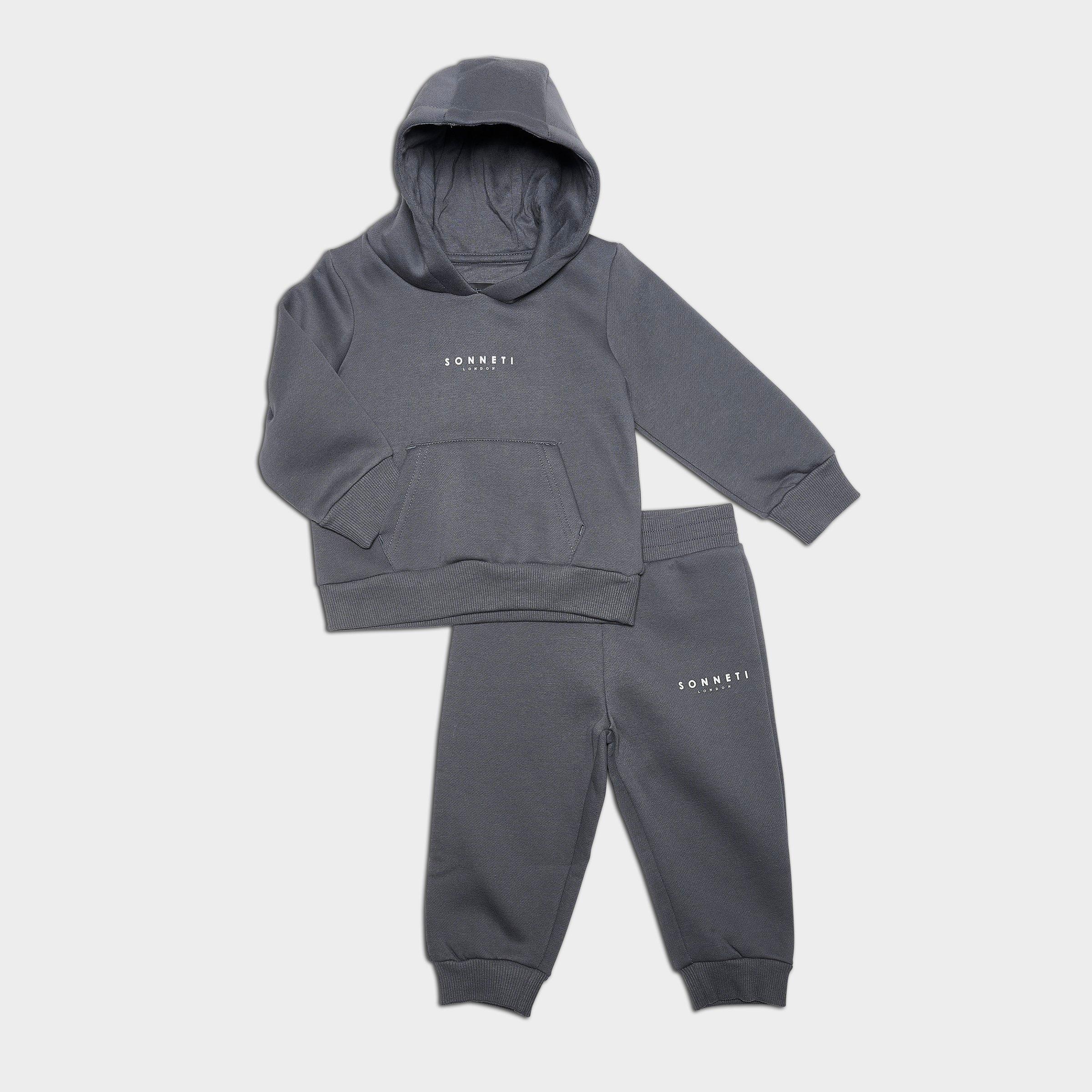 Sonneti Infant London Pullover Hoodie Set in Turbulence Size: 18M