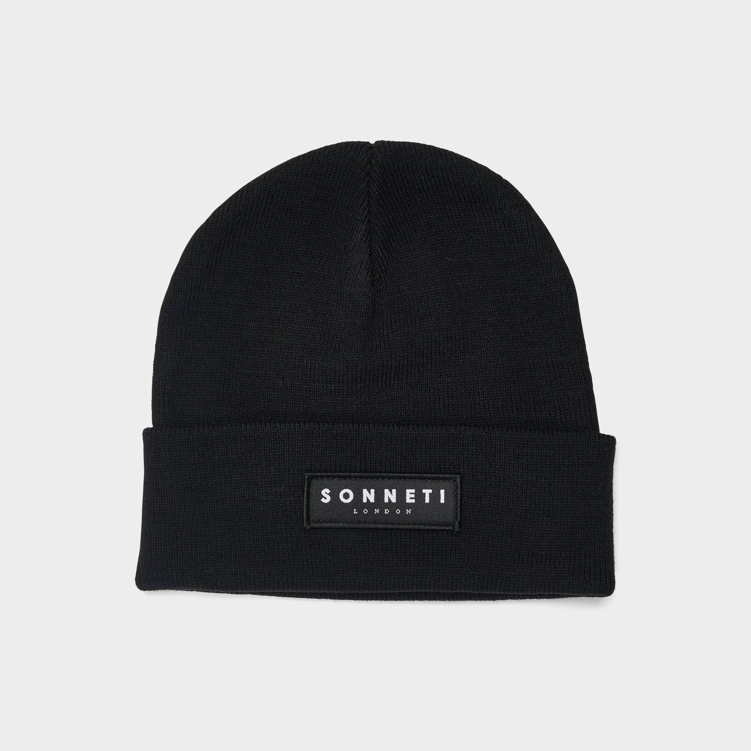 Sonneti London Beanie Hat in Black/Black Knit