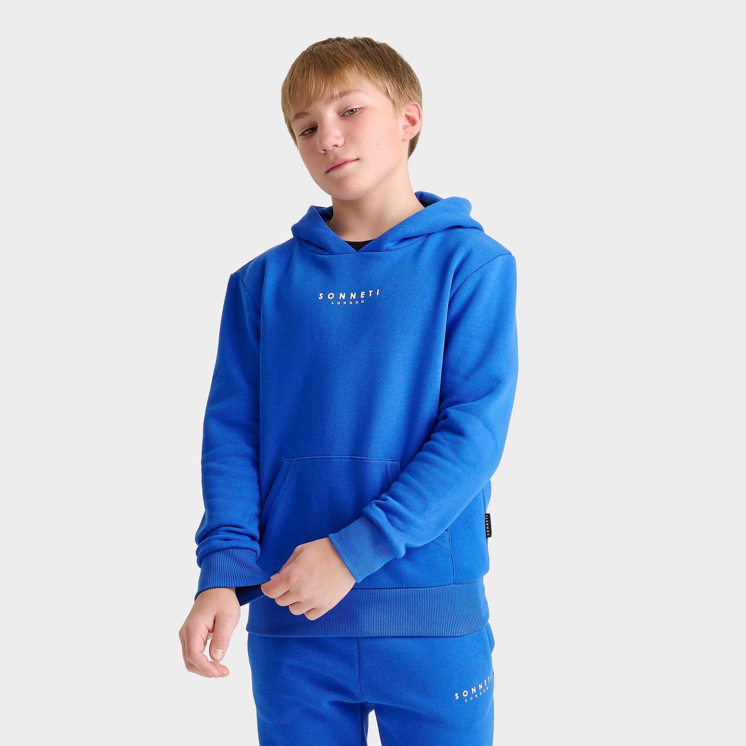 Sonneti Big Kids London Essential Pullover Hoodie in Princess Blue Size: Small