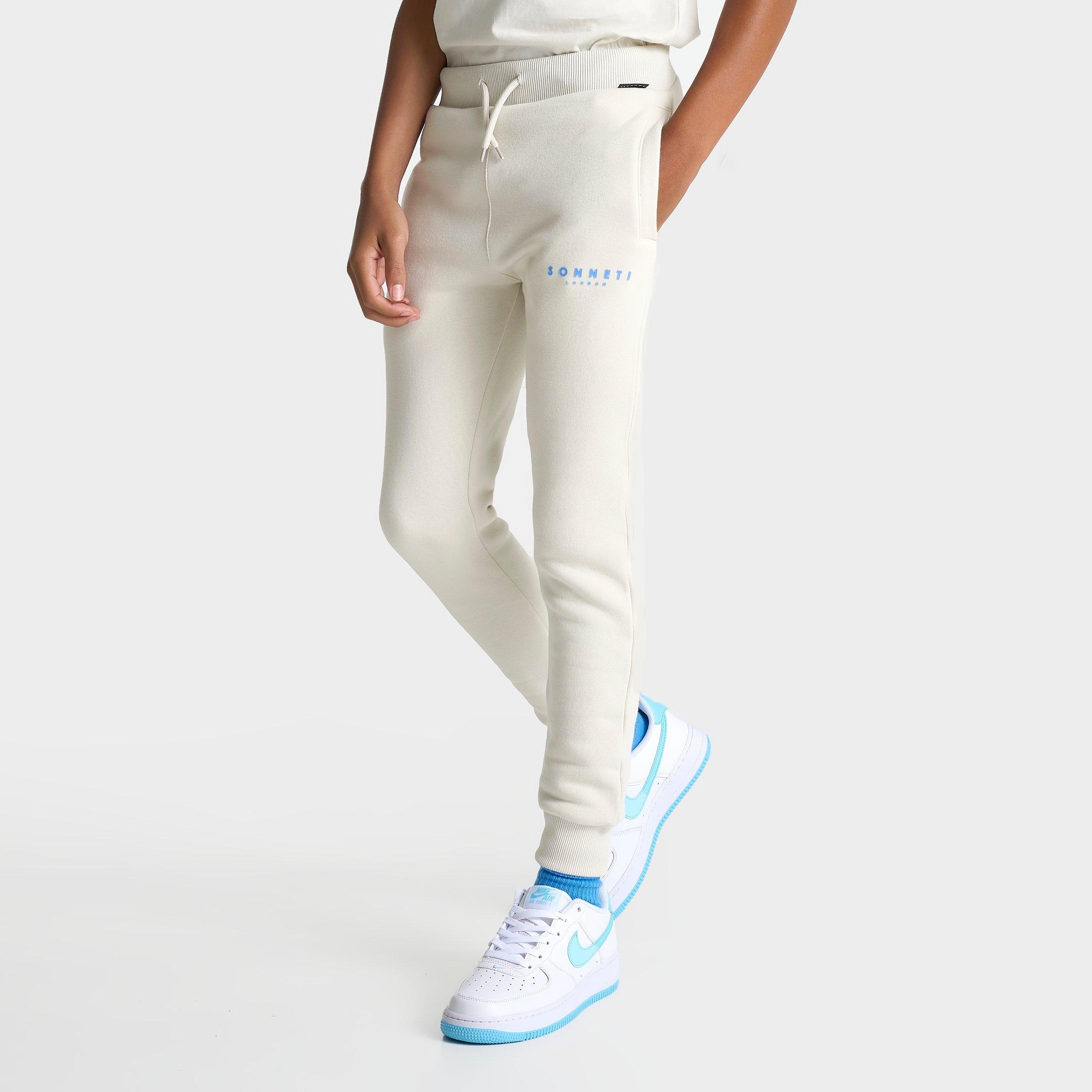 Sonneti Kids' London Essential Jogger Pants in Off-White/Light Bone Size Medium