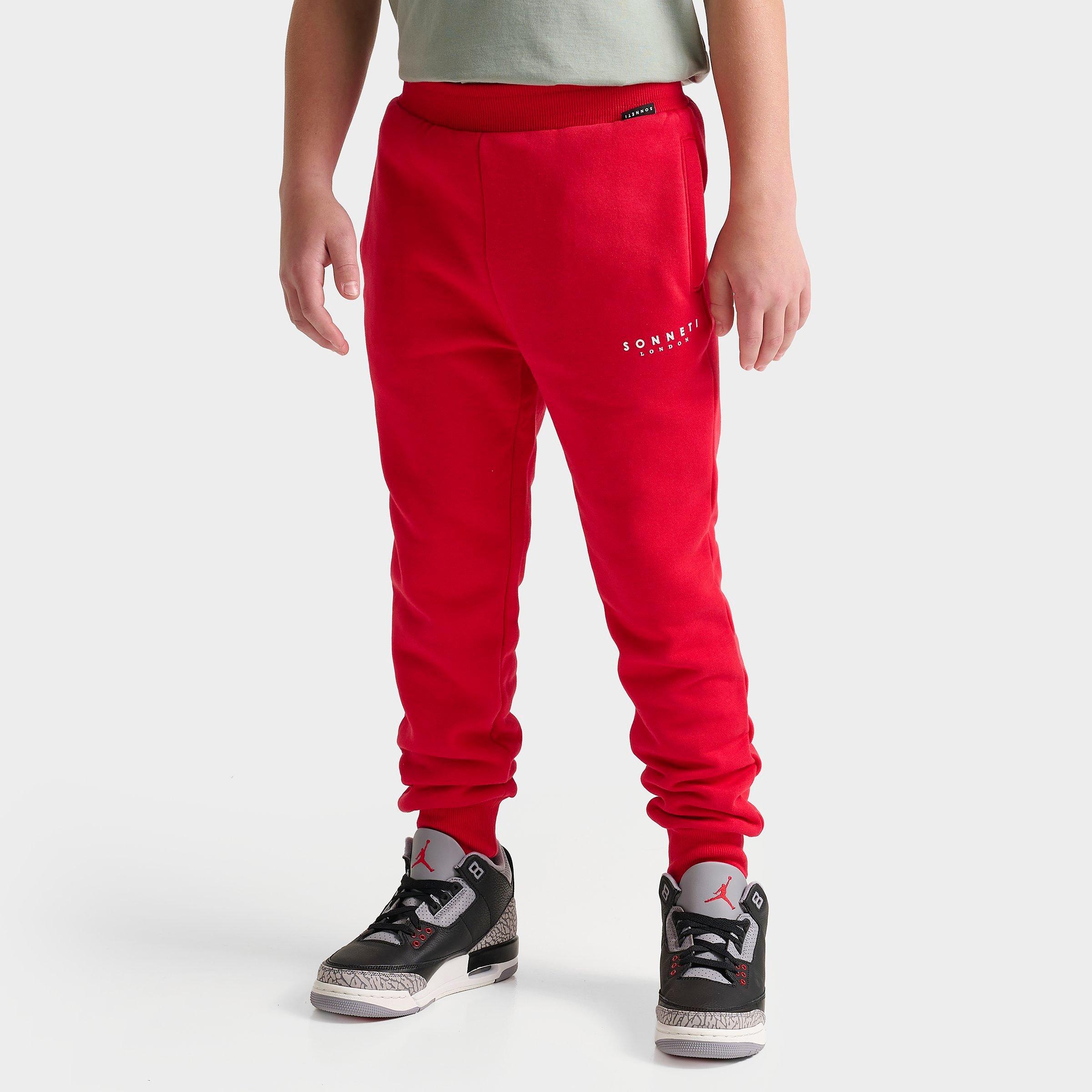 Sonneti Big Kids London Essential Jogger Pants in Racing Red Size: Small
