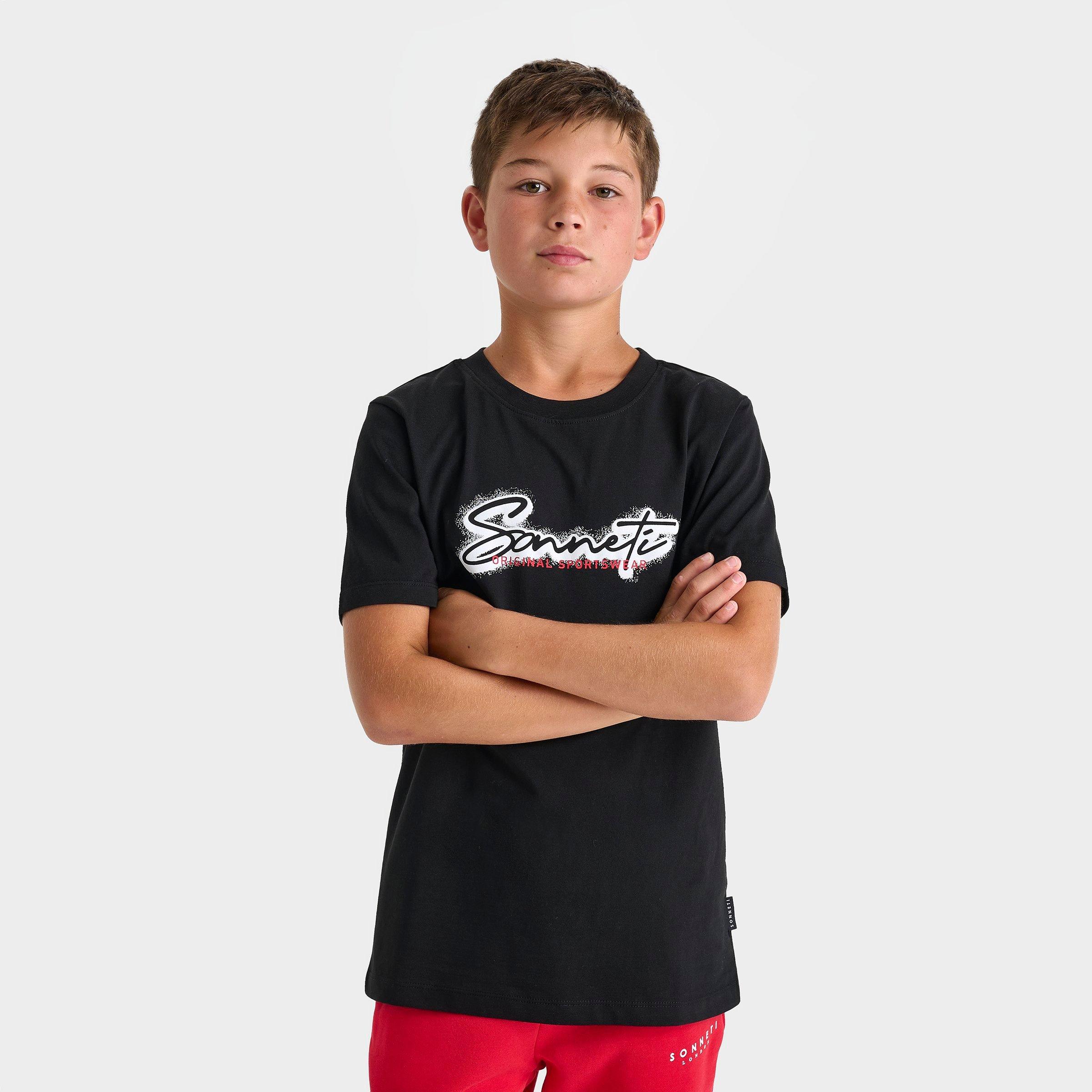 Sonneti Big Kids London Caspian T-Shirt in Black Size: Small