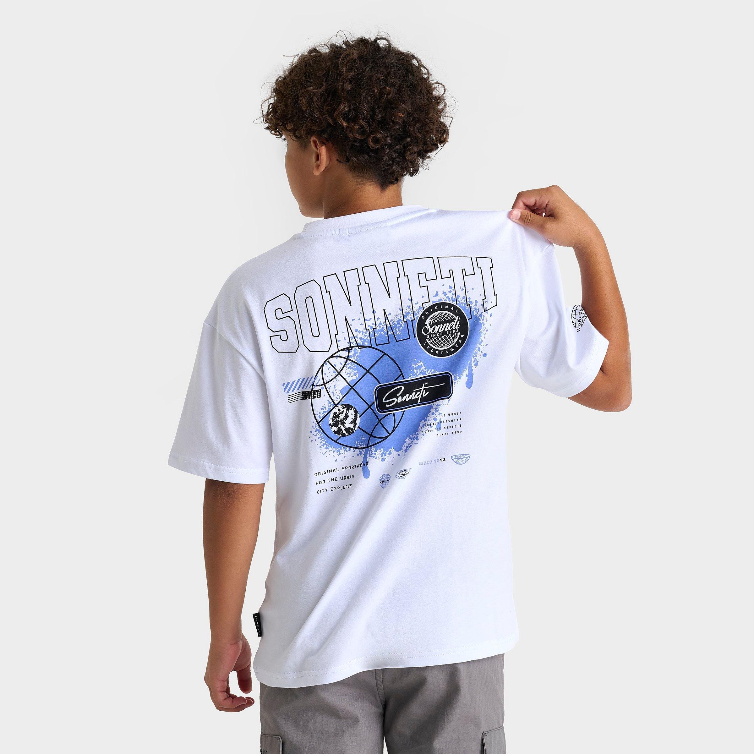 【SATIIIZ】Ratoon Drawing Short Sleeve T-shirt ESSAY OVERSIZED DROP SHOULDER T-SHIRT (ES20TS-02) | ESSAY