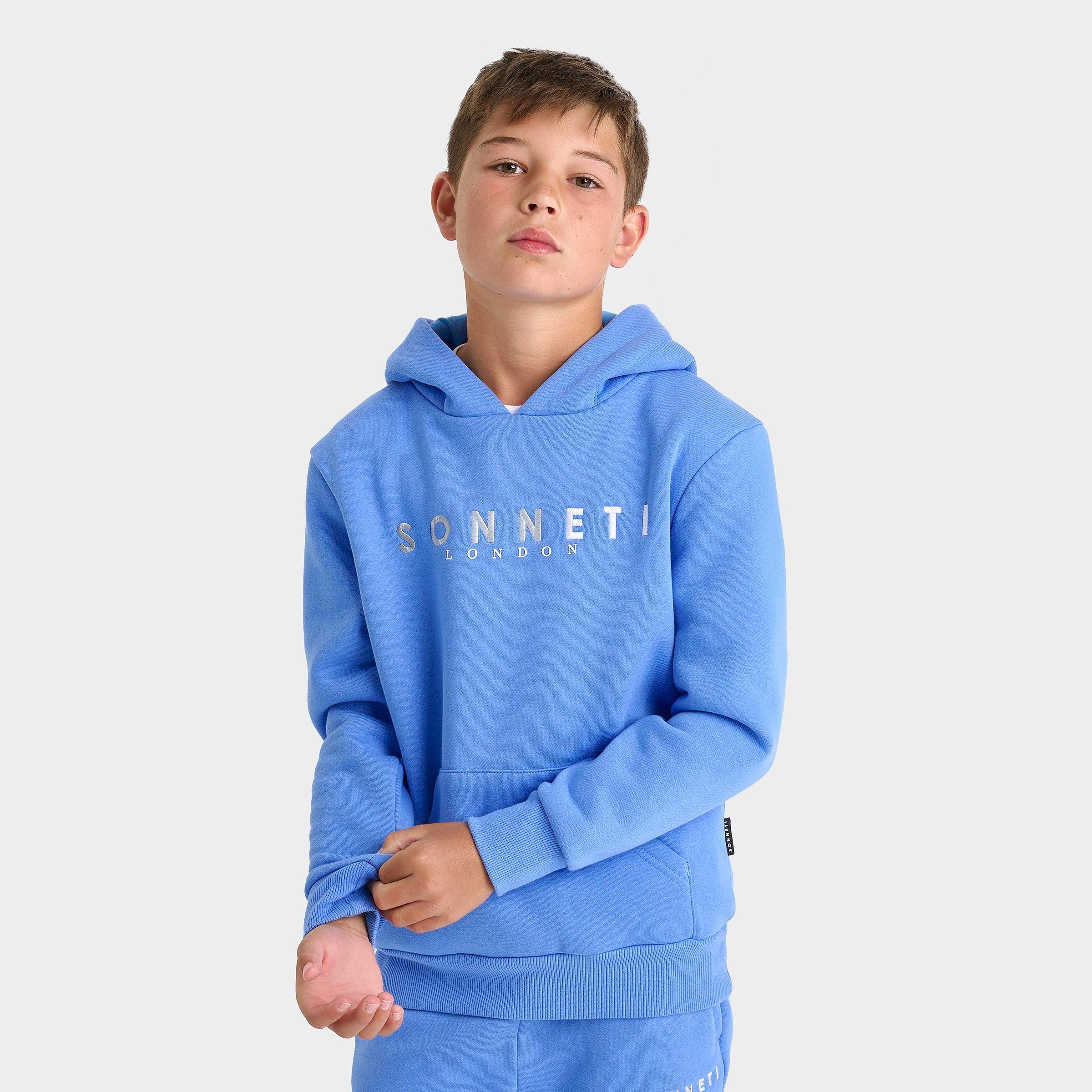 Sonneti Big Kids London Hare Pullover Hoodie in Marina Size: Small