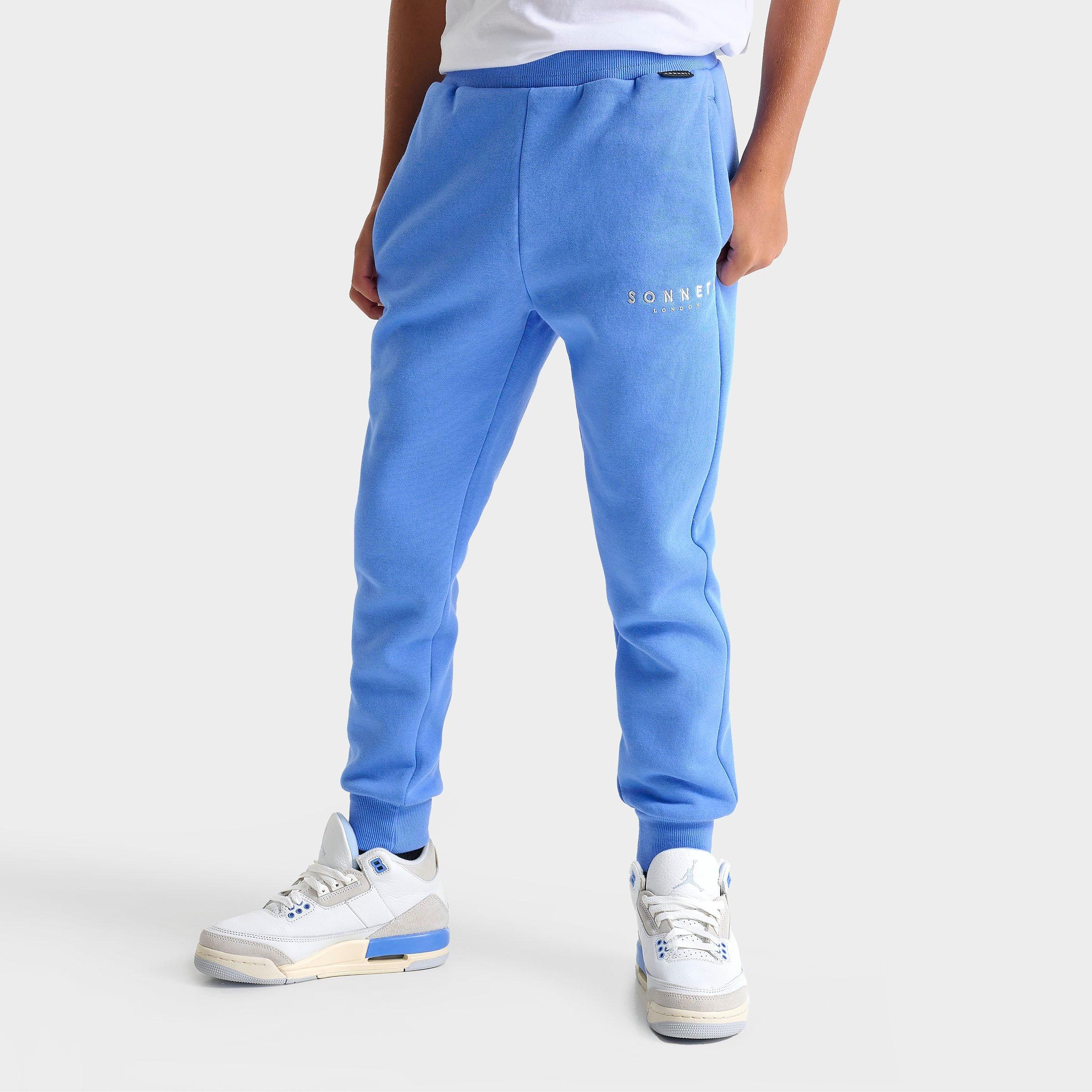 Sonneti Big Kids London Hare Fleece Jogger Pants in Carolina Blue Size: Small