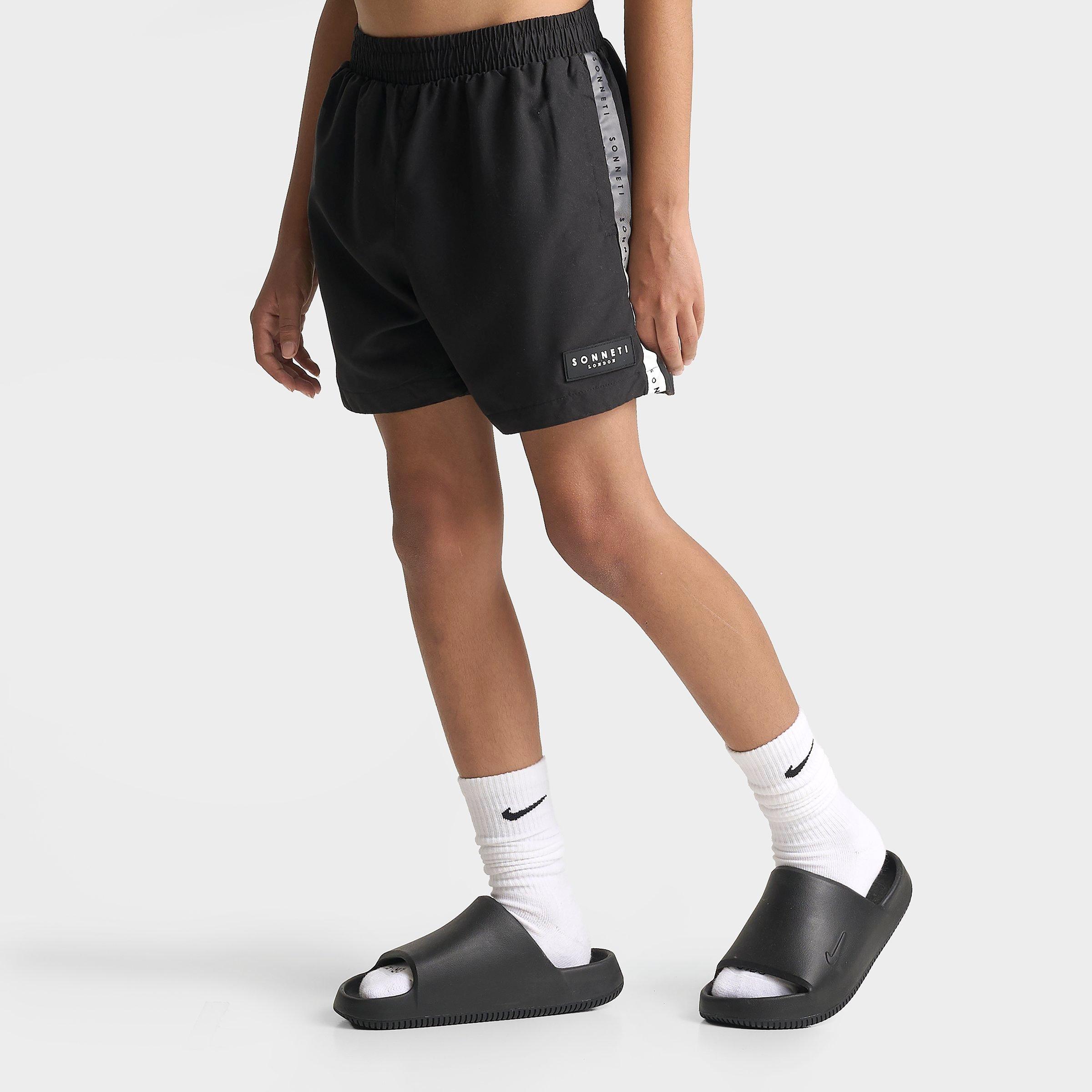 Sonneti Big Kids London Fade Swim Shorts in Black Size: Medium