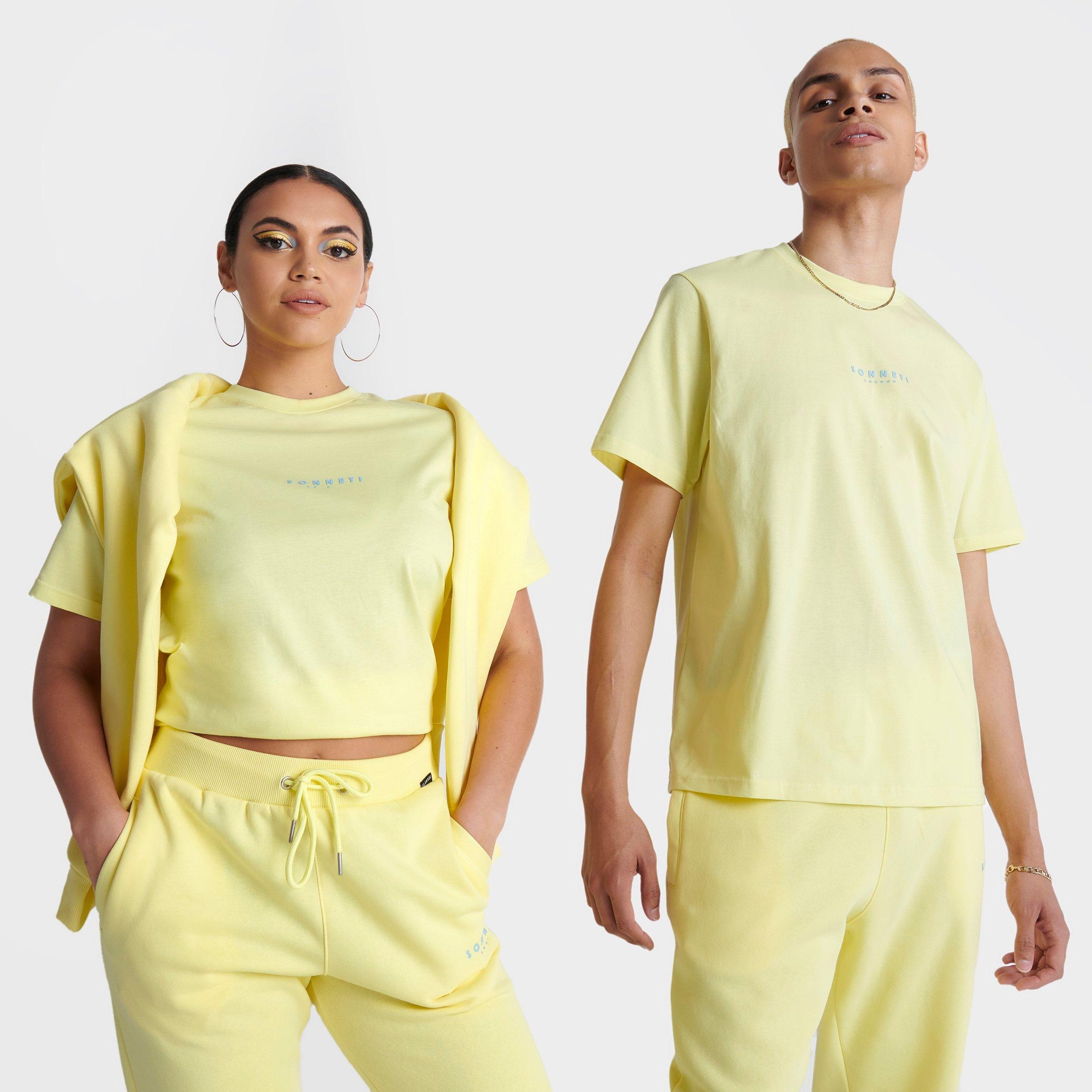 Sonneti London T-shirt Size 2xl Cotton In Light Yellow/carolina