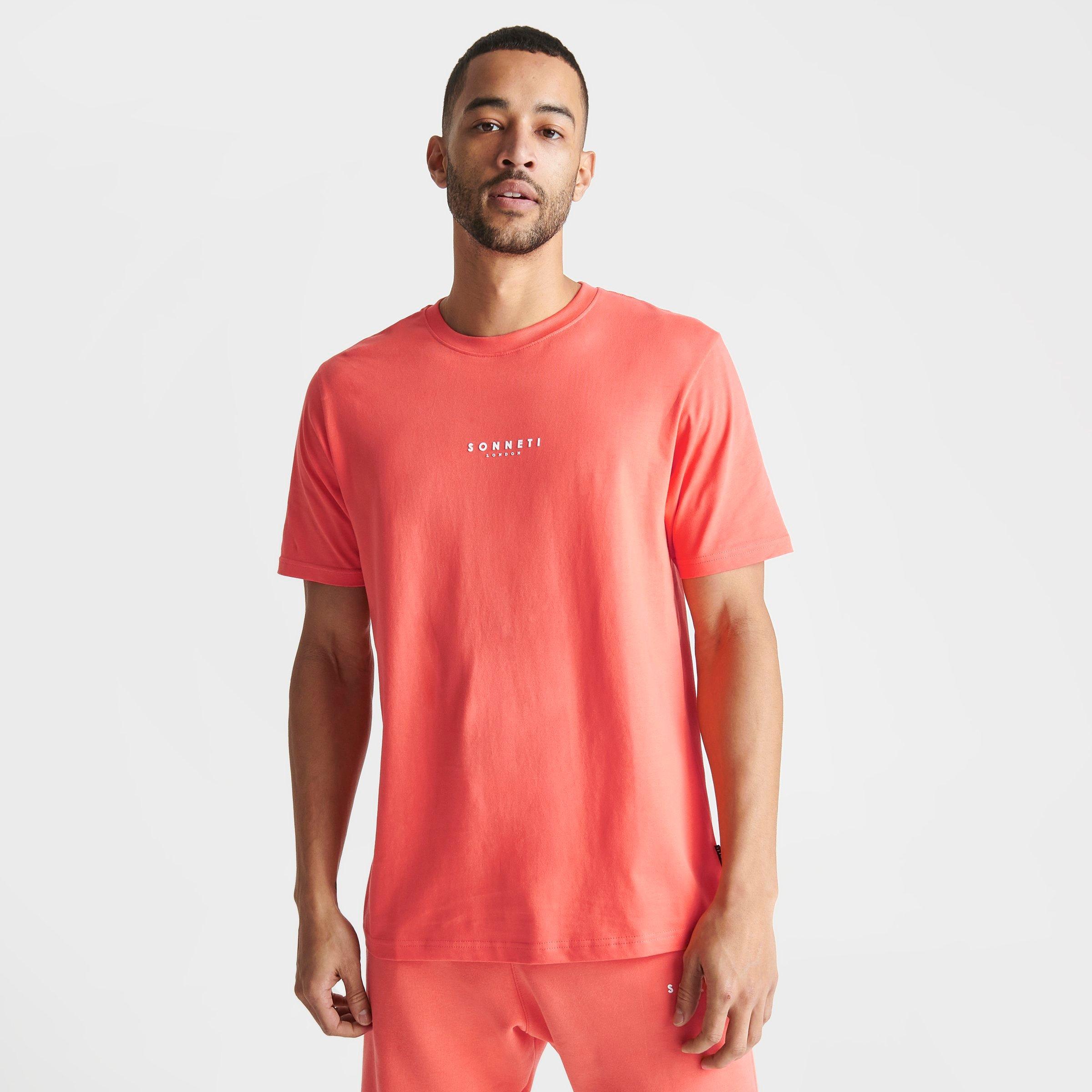 Sonneti London T-shirt Size 3xl Cotton In Living Coral