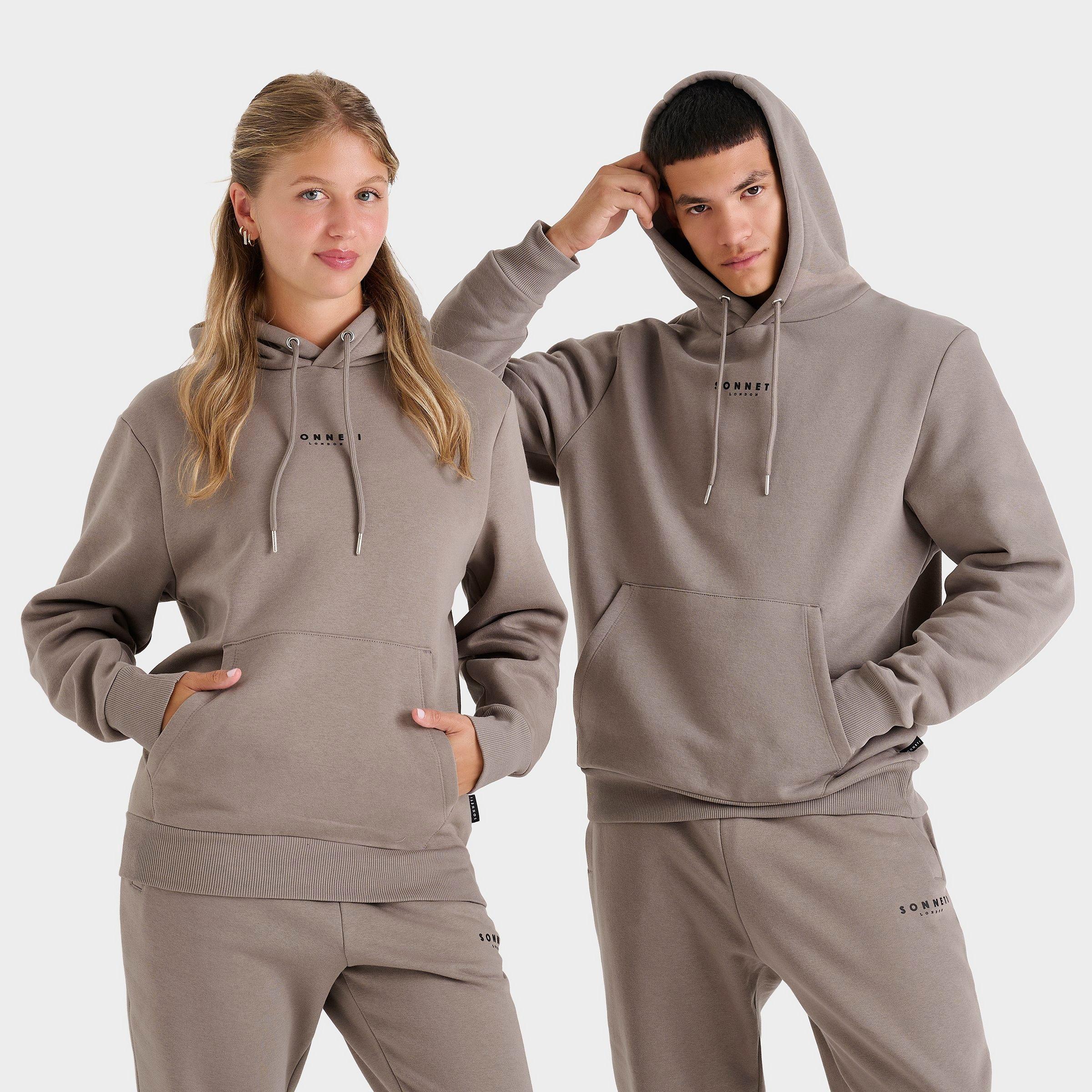 Sonneti Men's London Essential Hoodie in Driftwood/Black Size: XS