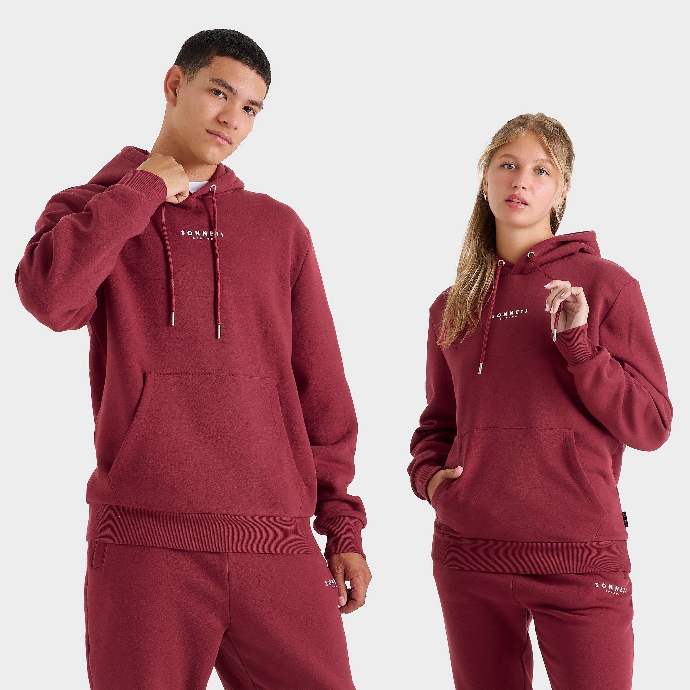 Sonneti Men's London Essential Hoodie in Pomegranate Size: Small