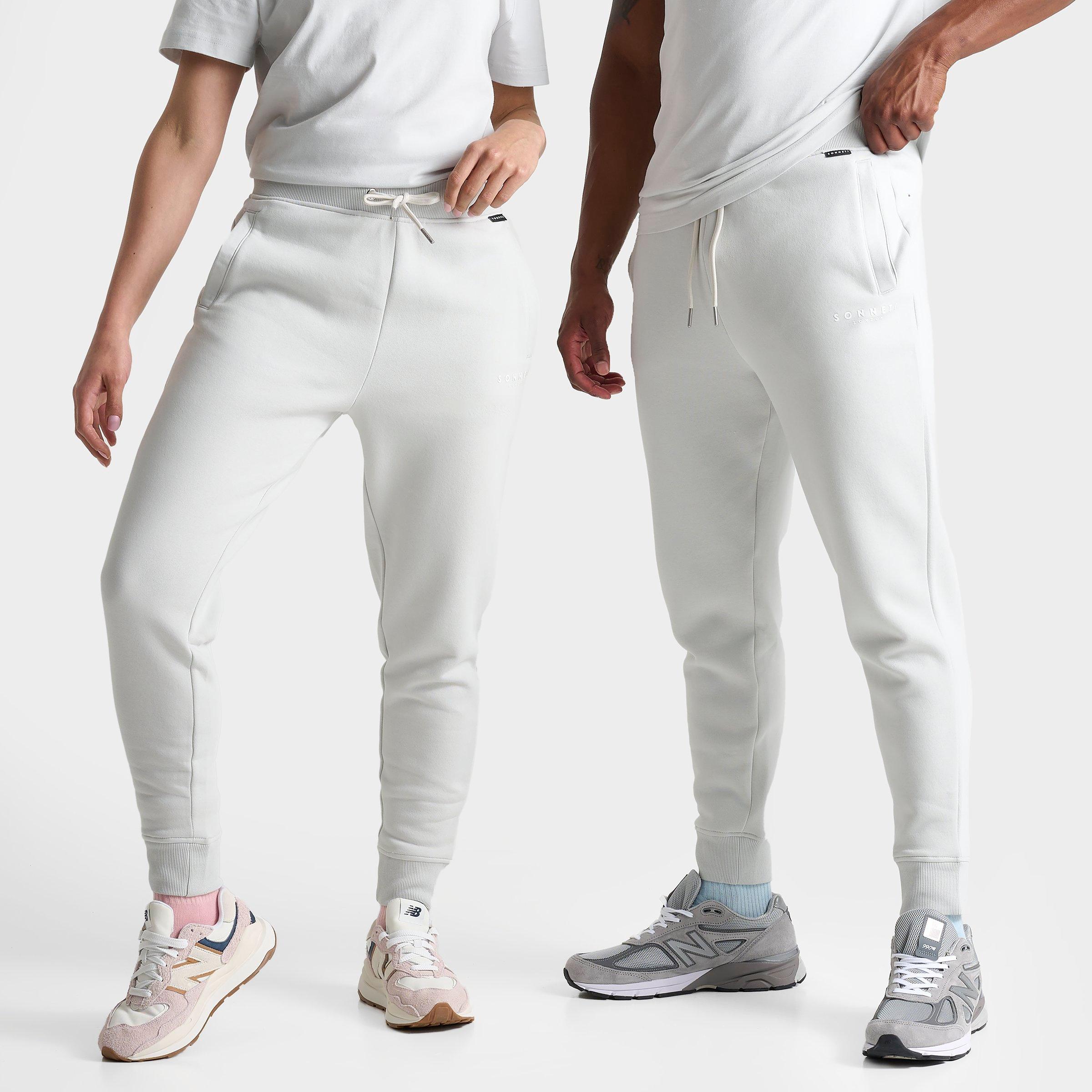 Shop Sonneti London Jogger Pants In Glacier Grey/white