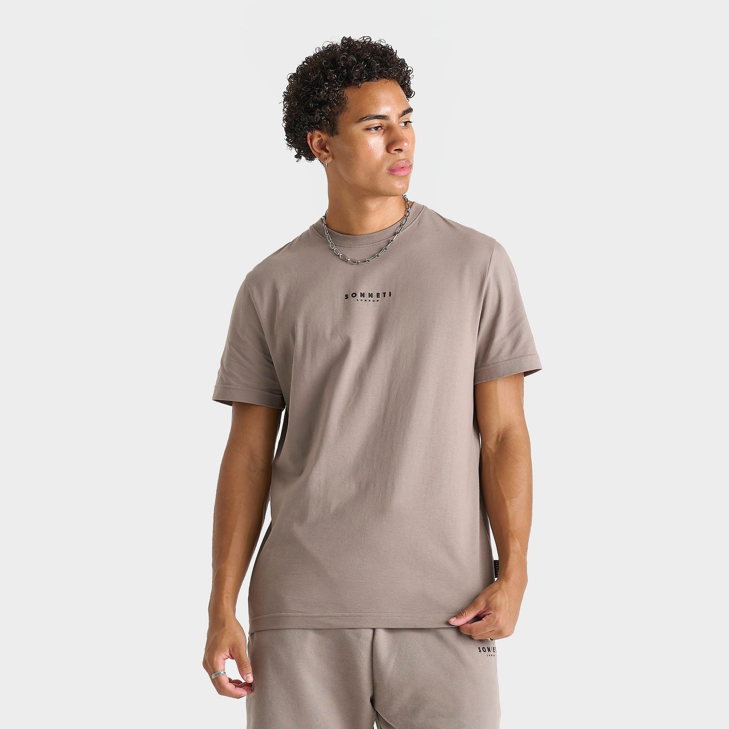 Sonneti Men's London T-Shirt in Driftwood/Black Size: Small