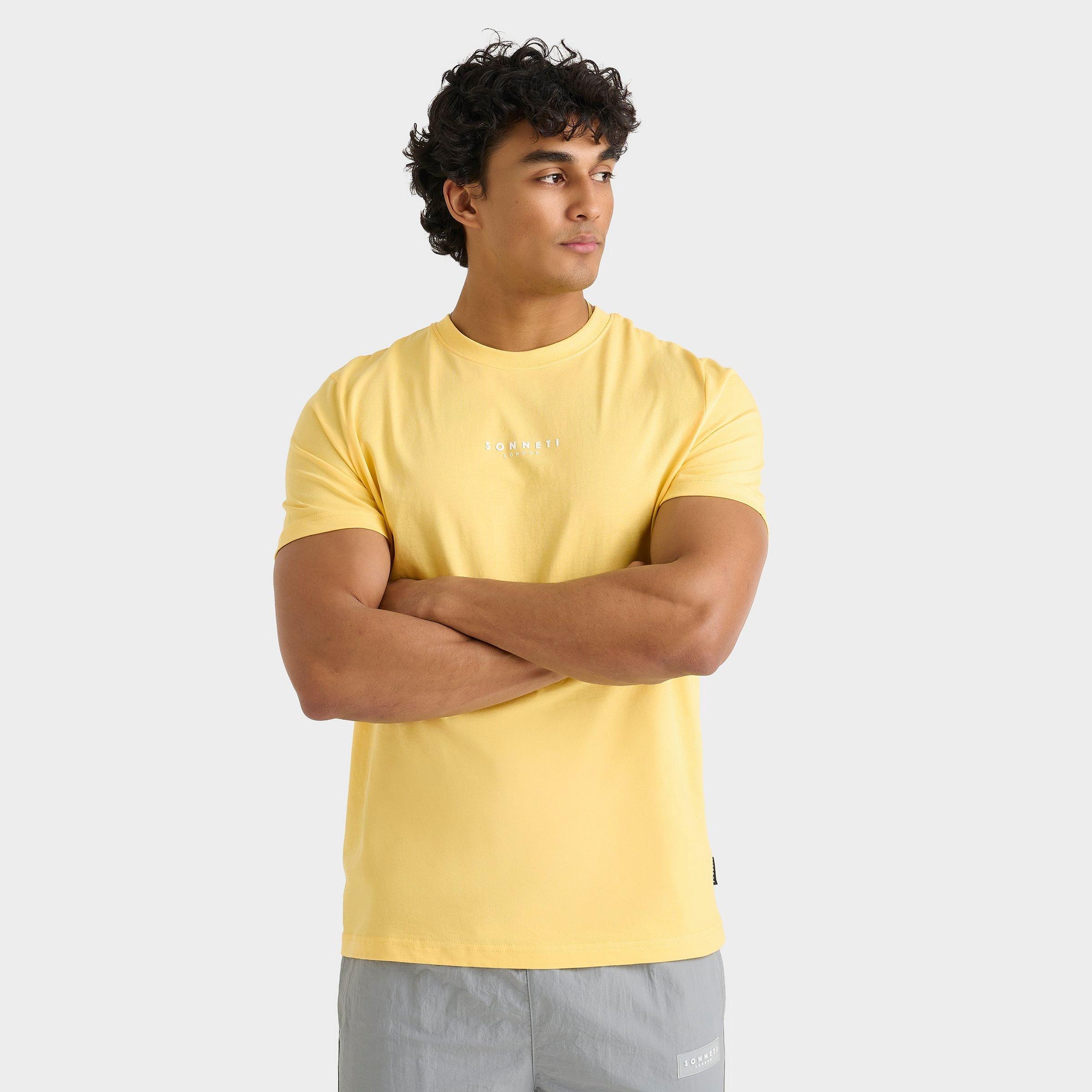 Sonneti London T-Shirt in Yellow/Snapdragon Yellow Size Medium Cotton