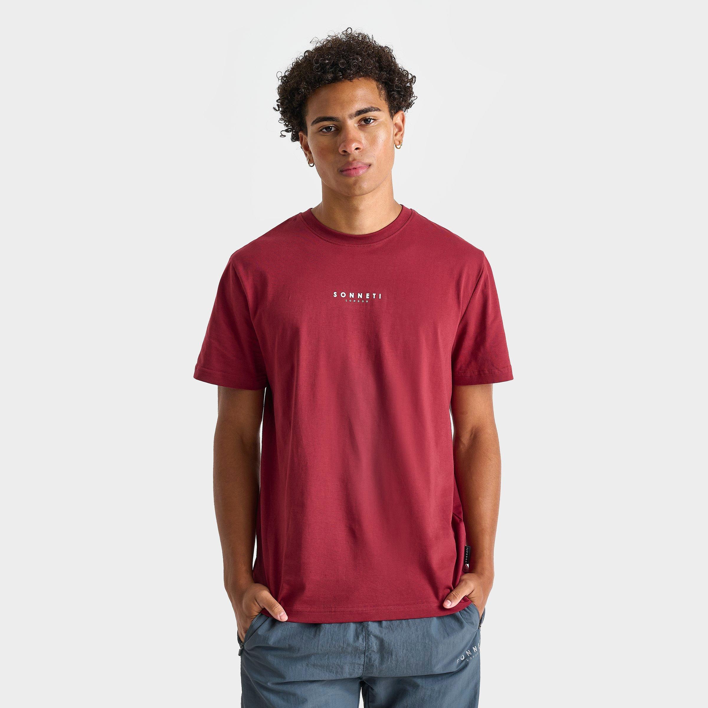 Sonneti Men's London T-Shirt in Deep Red Size: XS