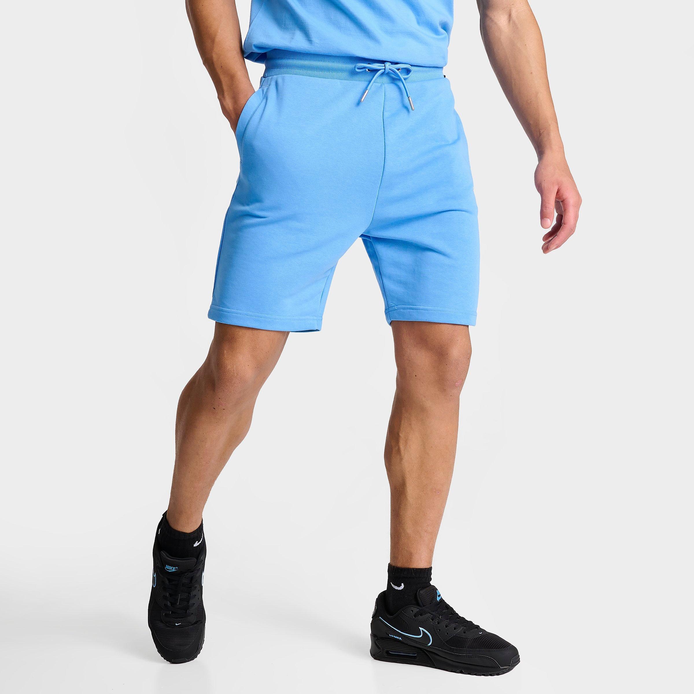 Shop Sonneti Men's French Terry 7" Brom Shorts In Azure Blue/white