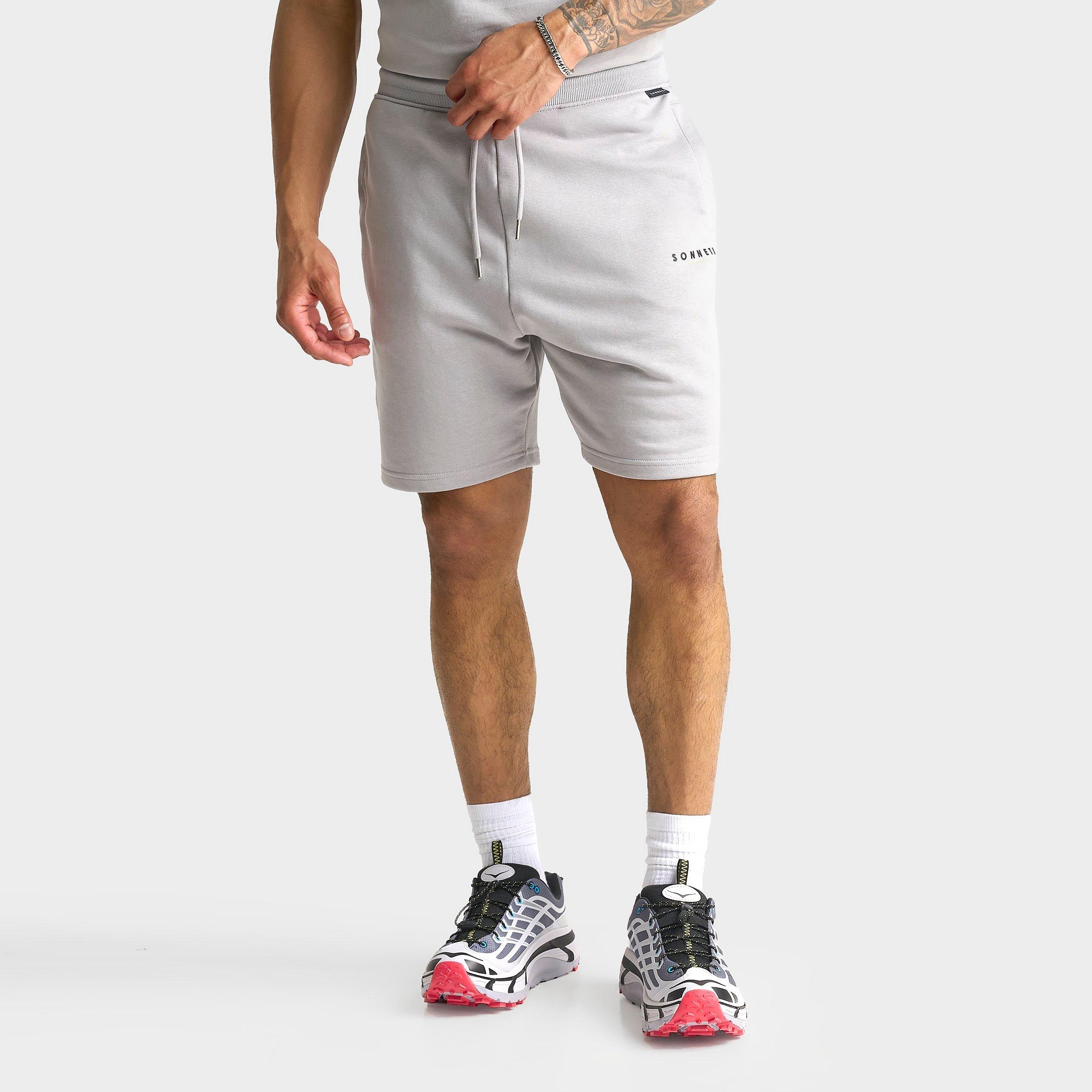 Sonneti Men's French Terry 7" Brom Shorts in Formal Grey/Black/White Size: XL