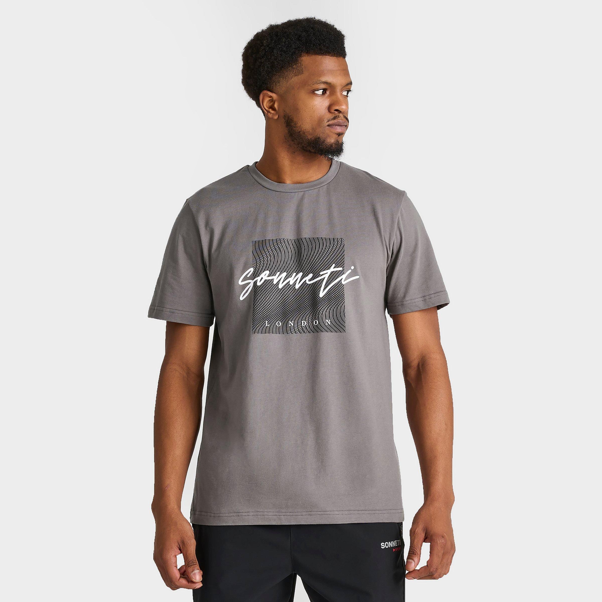 Shop Supply And Demand Finishline Men's Sonneti Script Logo T-shirt In Castlerock/white
