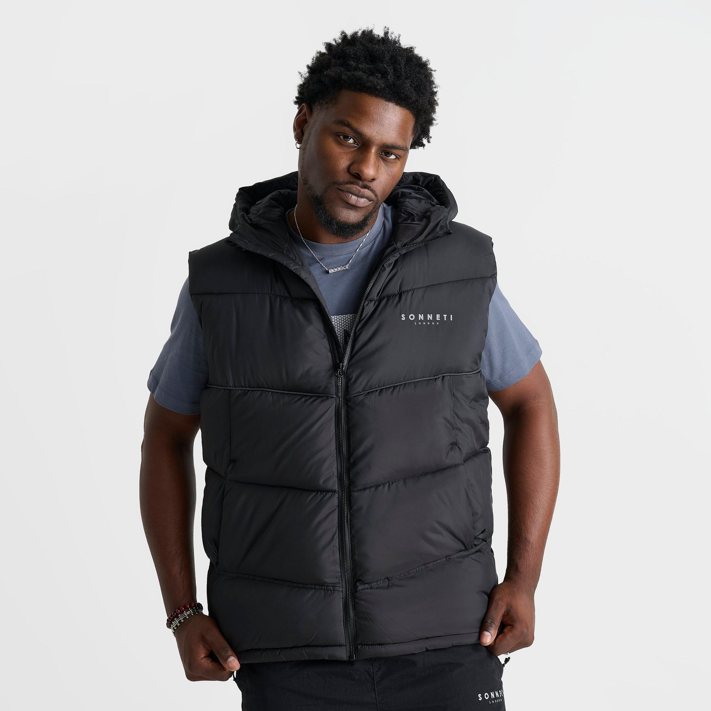 Sonneti Men's Knox Gilet in Black/Black Size Small 100% Polyester