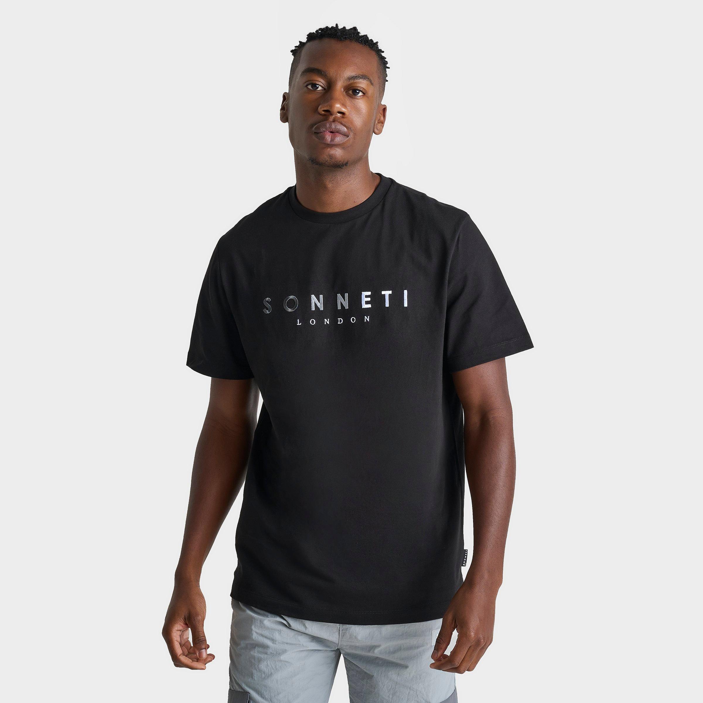 Shop Sonneti Men's Hare T-shirt In Black/glacier Grey