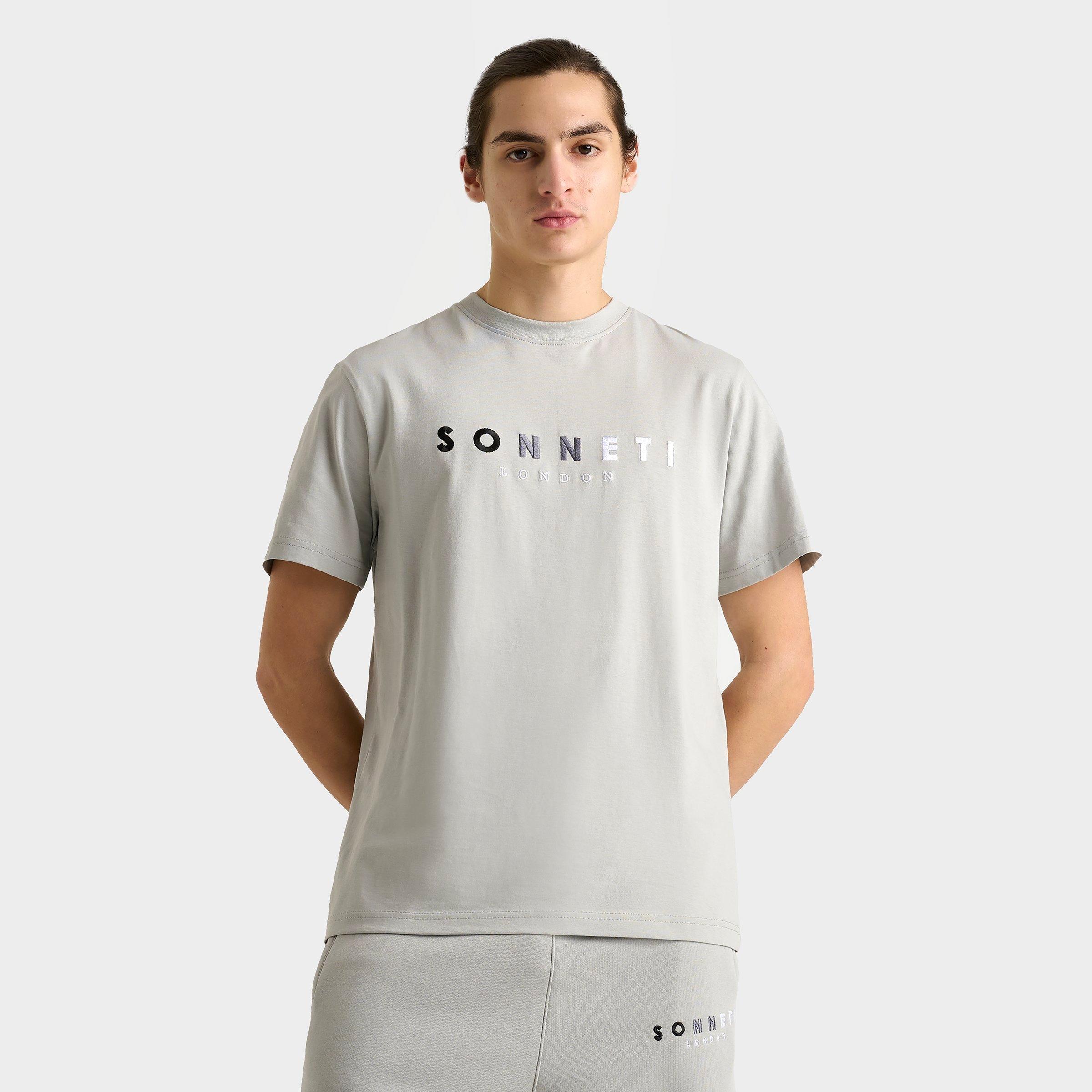 Sonneti Men's Hare T-Shirt in Glacier Grey/Black/White Size: XS