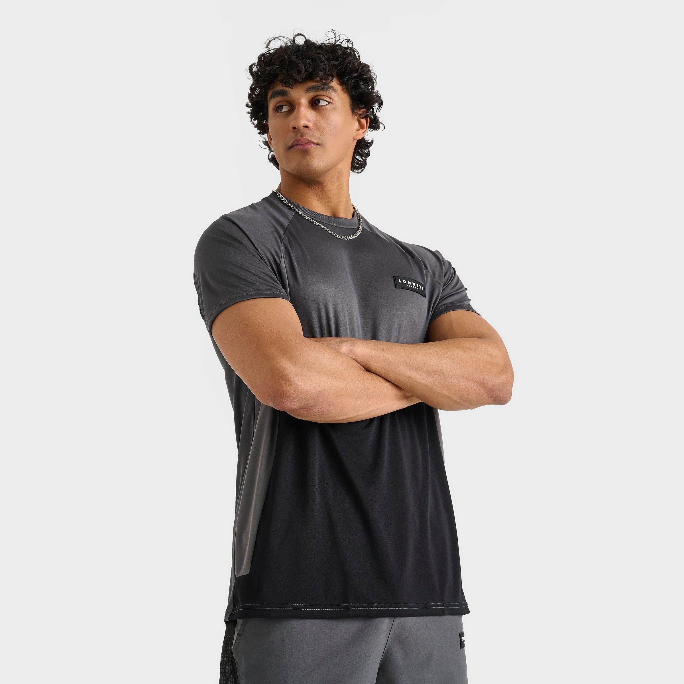 Sonneti Men's Elbrus Athletic T-Shirt in Black/Turbulence Size: XS