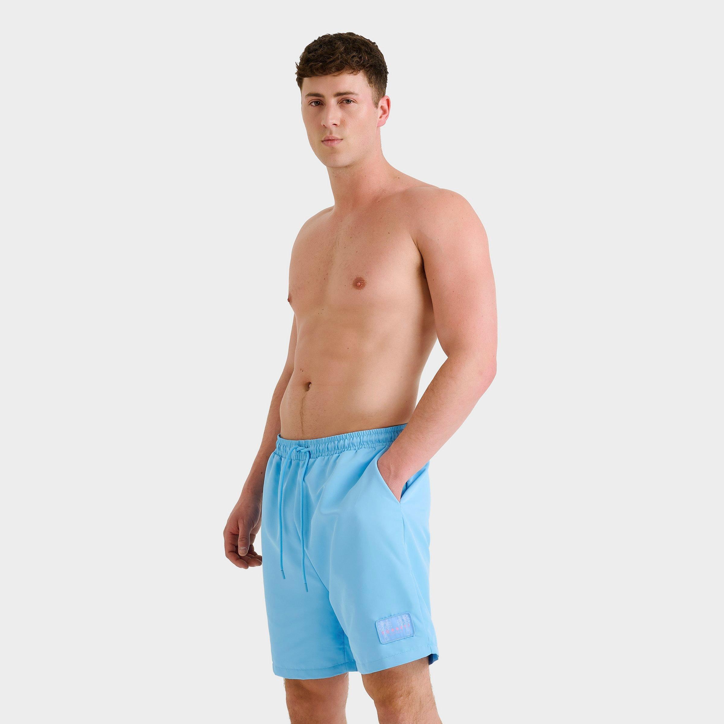 Sonneti Men's Jolla Swim Shorts in Blue/Light Blue Size 2XL 100% Polyester