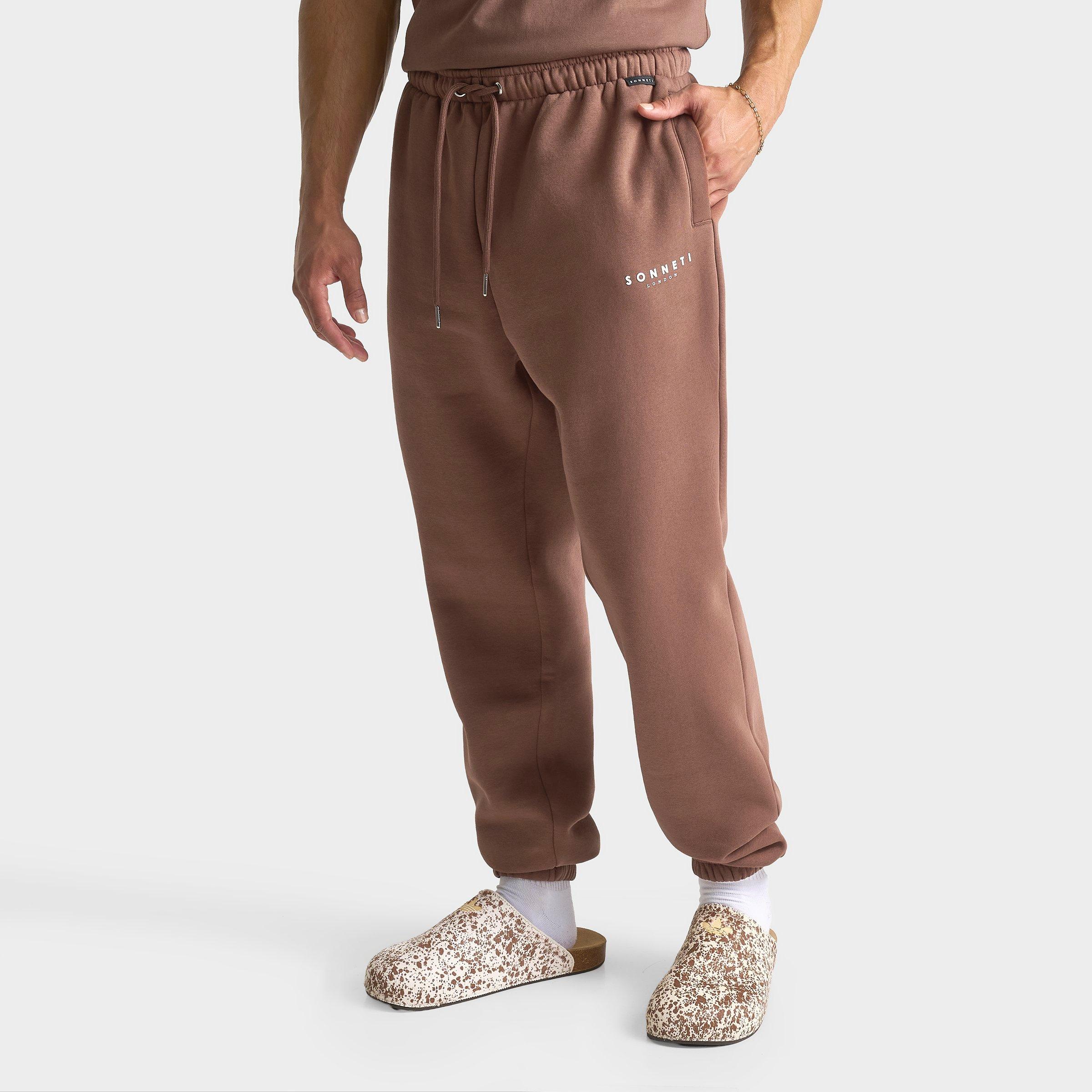 Sonneti Men's London Fleece Jogger Pants in Cocoa Brown Size: Medium