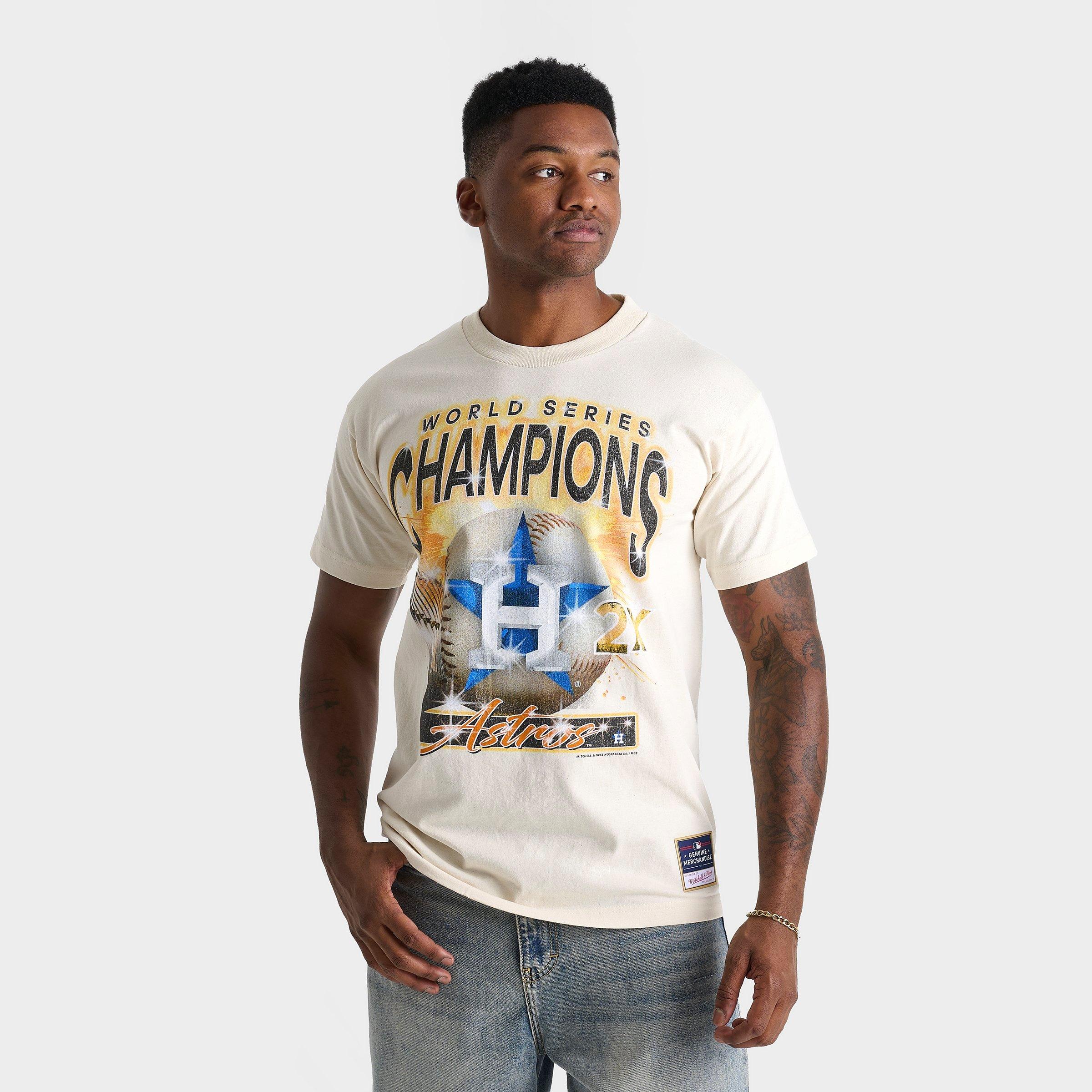 Mitchell & Ness Men's Houston Astros MLB Boom Graphic T-Shirt in Natural Size: Small