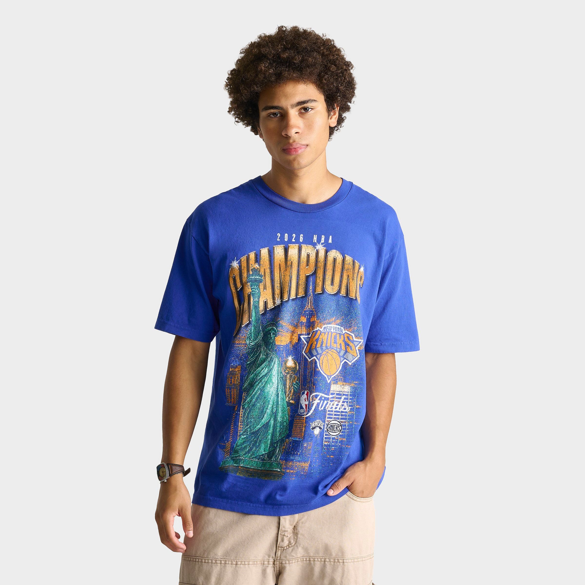 Mitchell & Ness Men's New York Knicks NBA City Champions Graphic T-Shirt