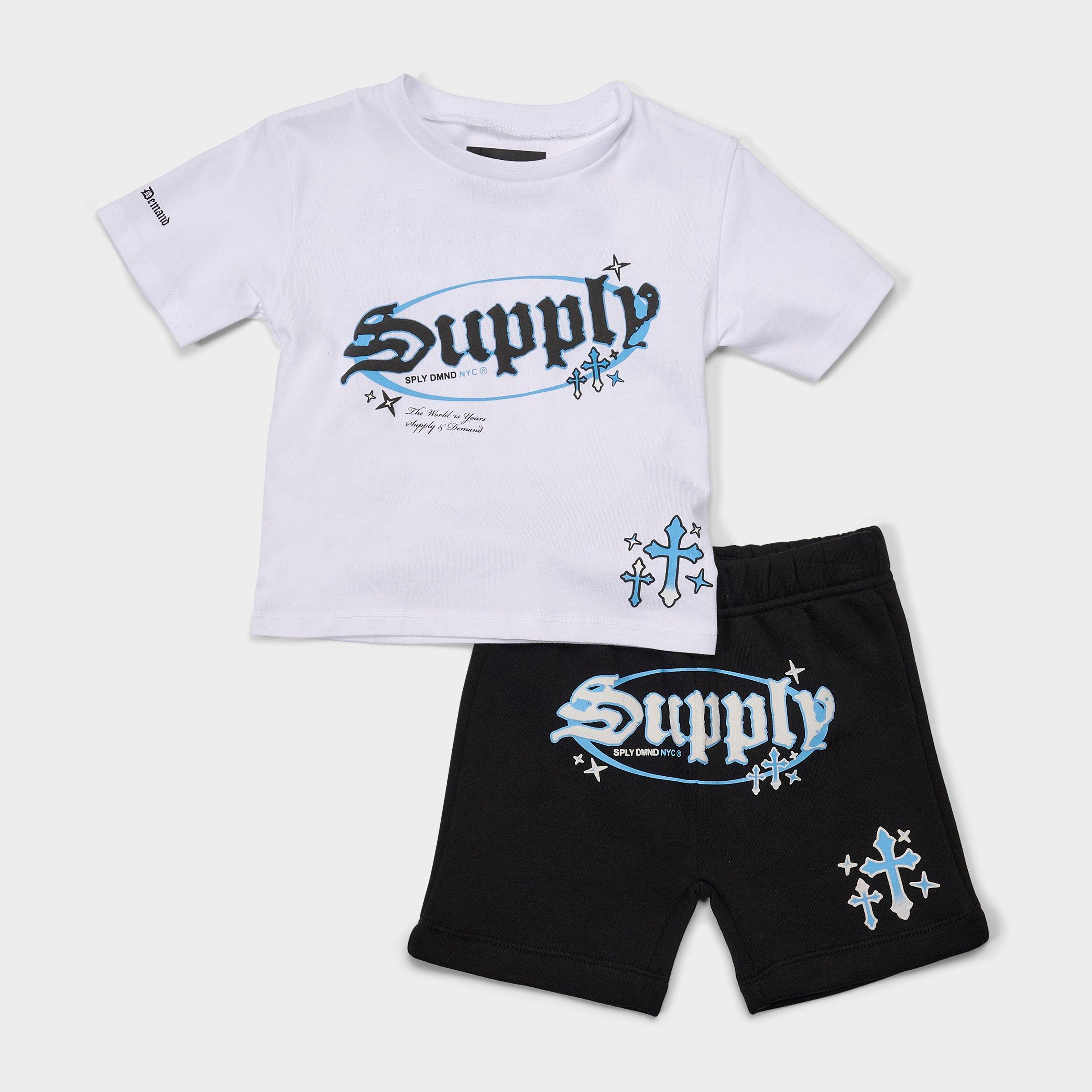 Supply & Demand Infant Trebport T-Shirt and Shorts Set in Black/White Size: 18M