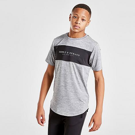 Supply And Demand Kids'  Boys' Zorb T-shirt In Black/grey