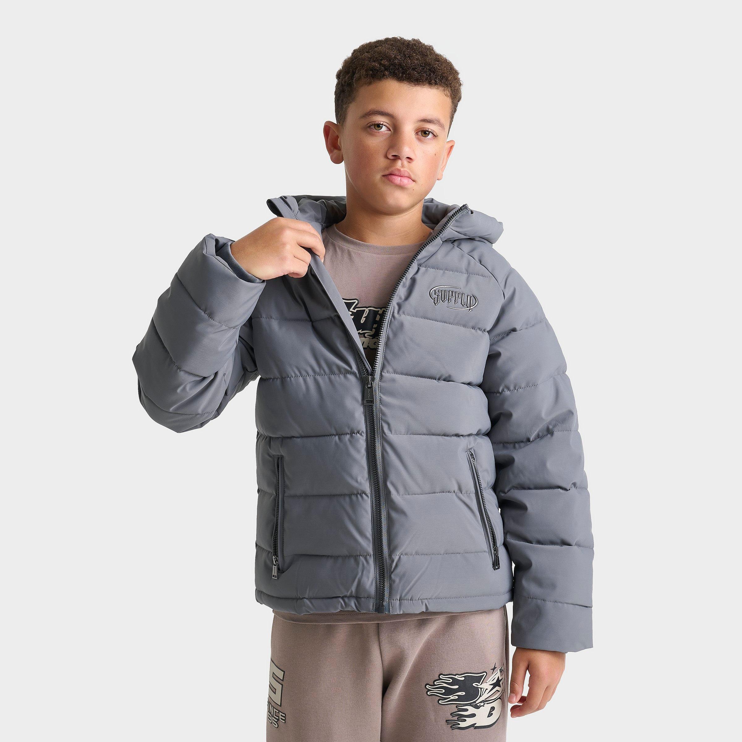 Supply & Demand Big Kids Hydro Puffer Jacket In Black